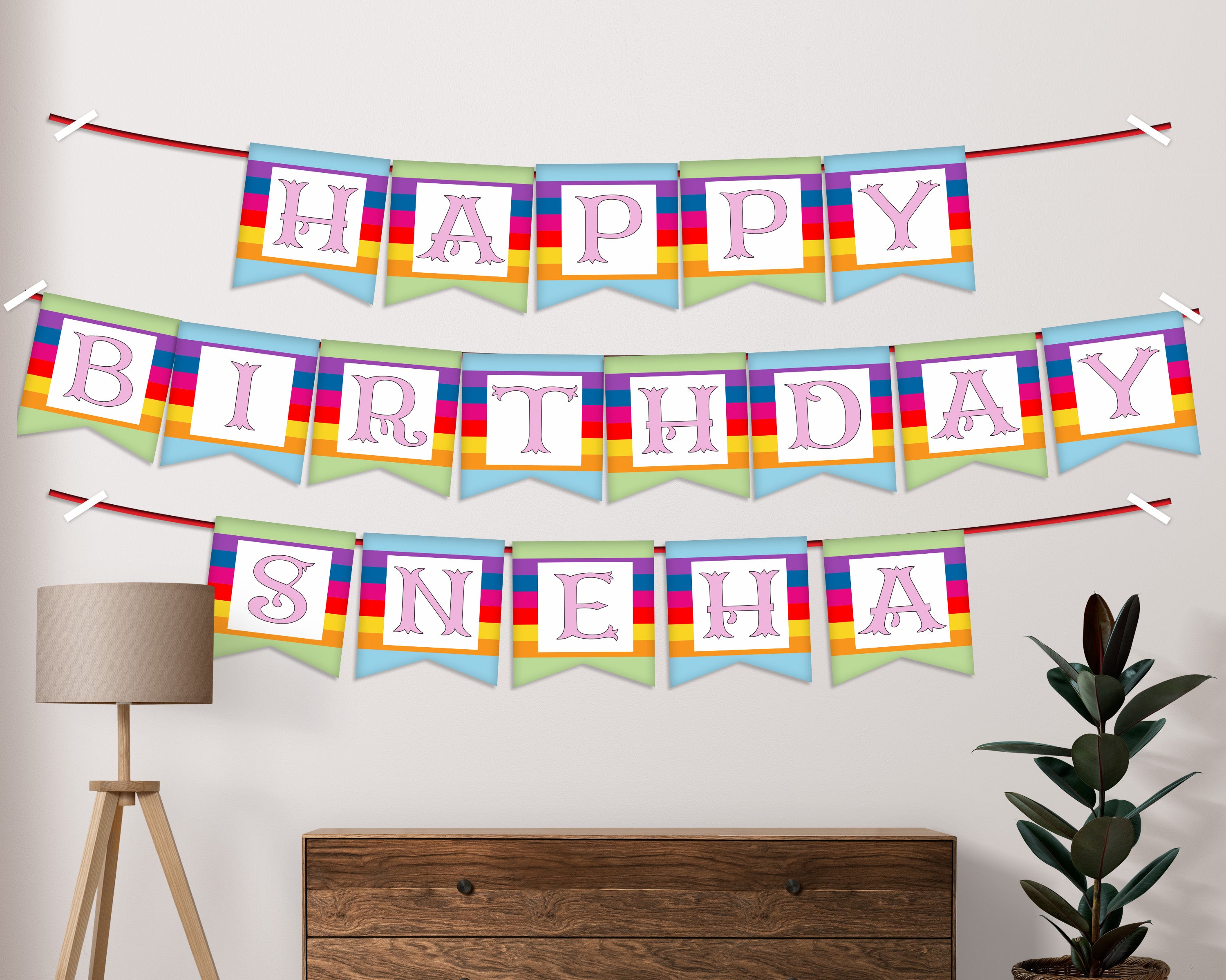 Number Blocks Theme Personalized Hanging