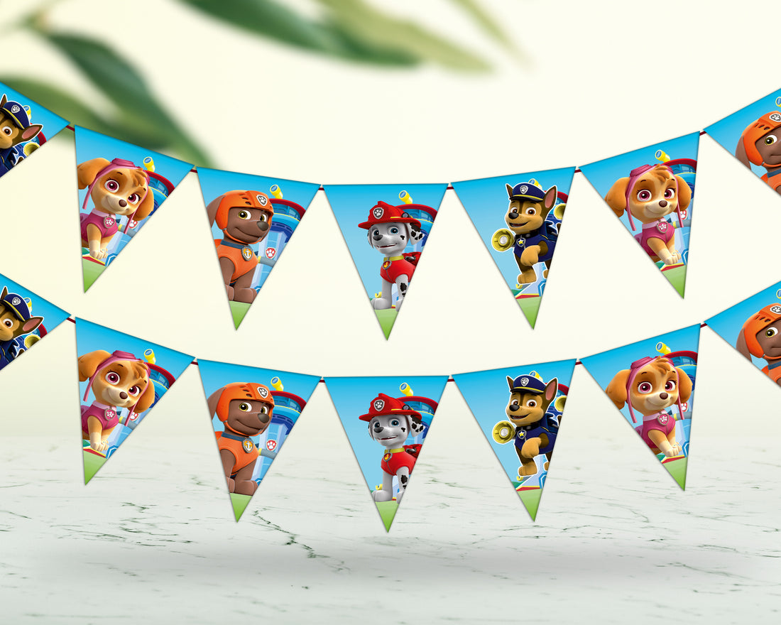 Paw Patrol Theme Flag Hanging