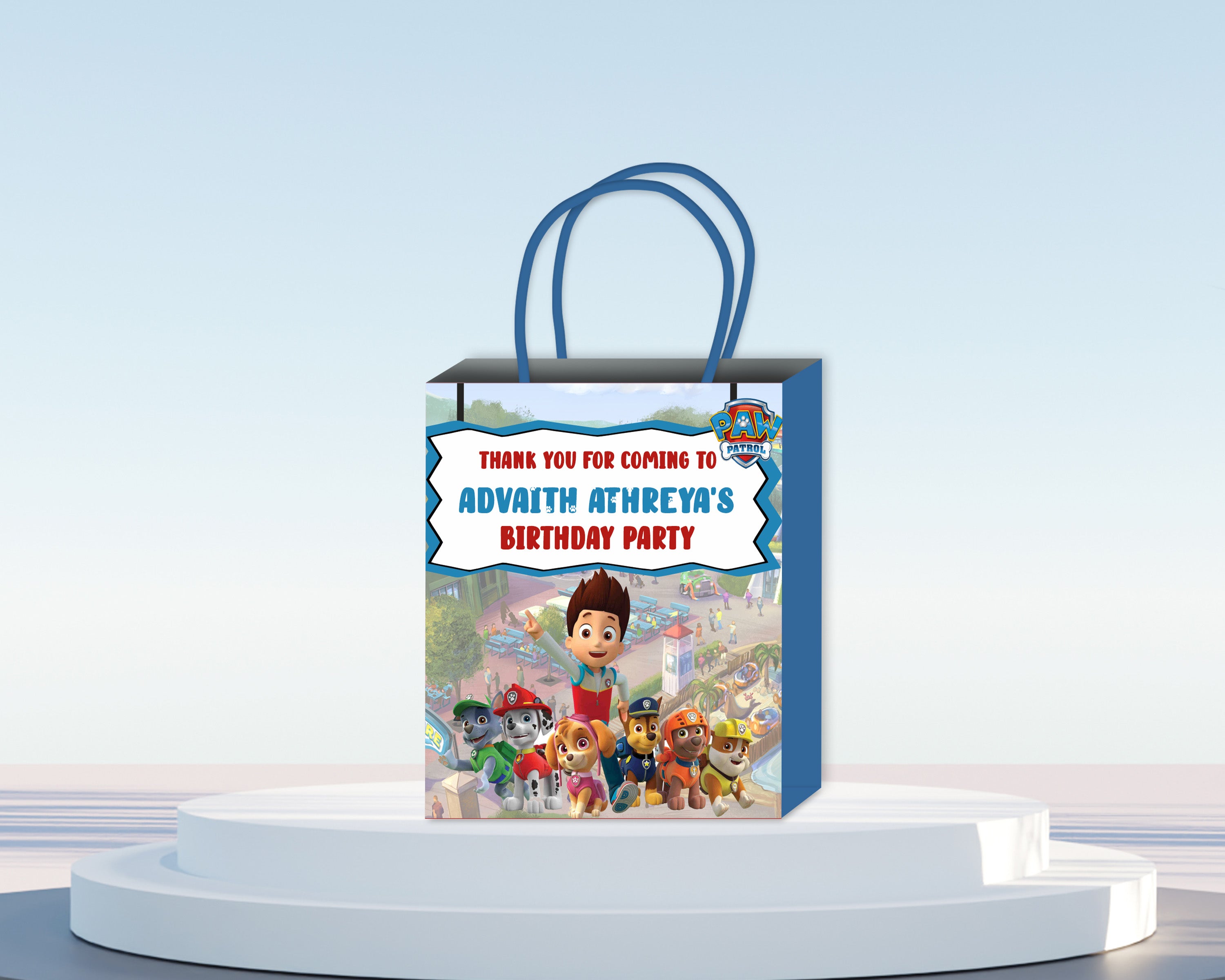 Paw Patrol Theme Return Gift Bag