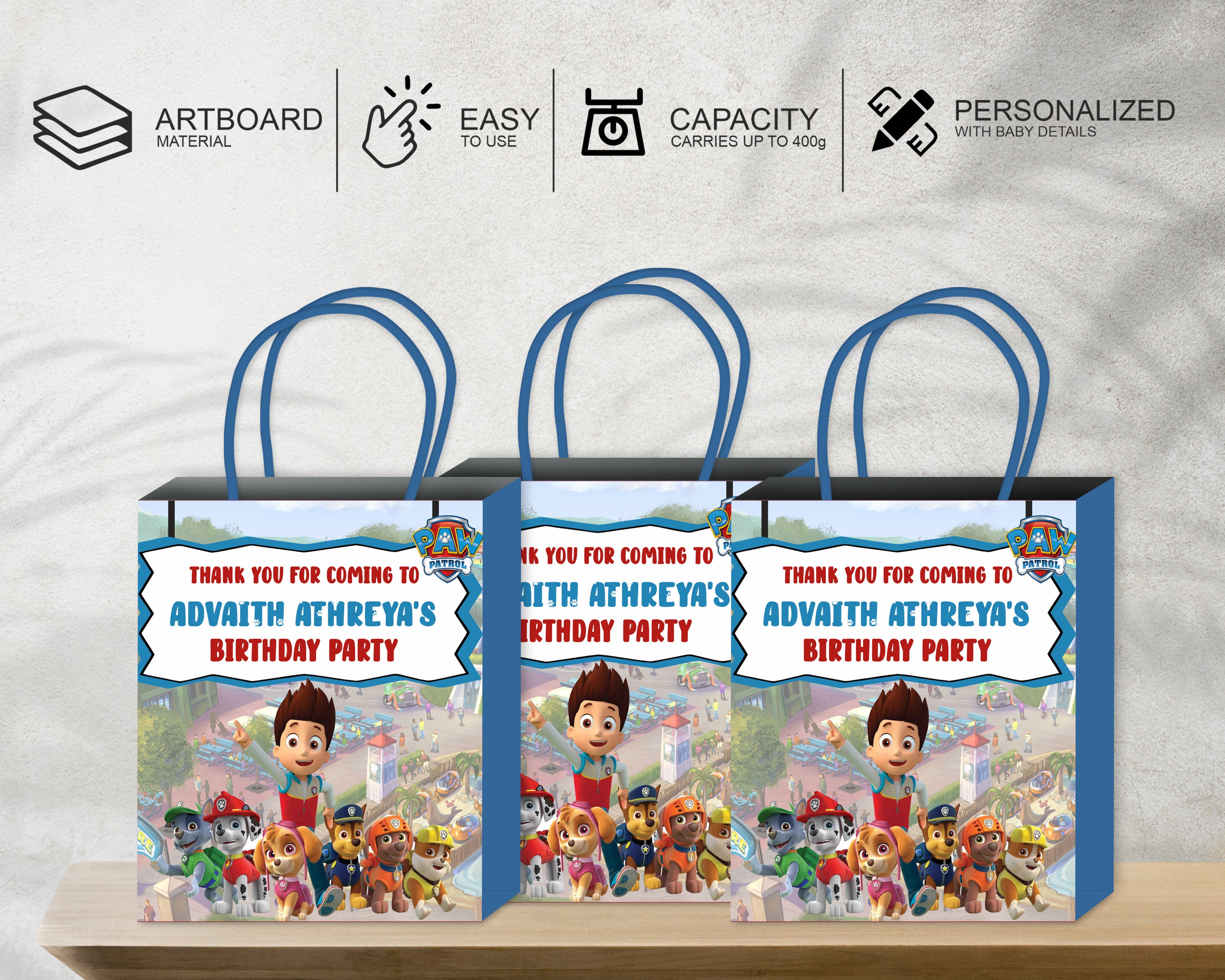 Paw Patrol Theme Return Gift Bag