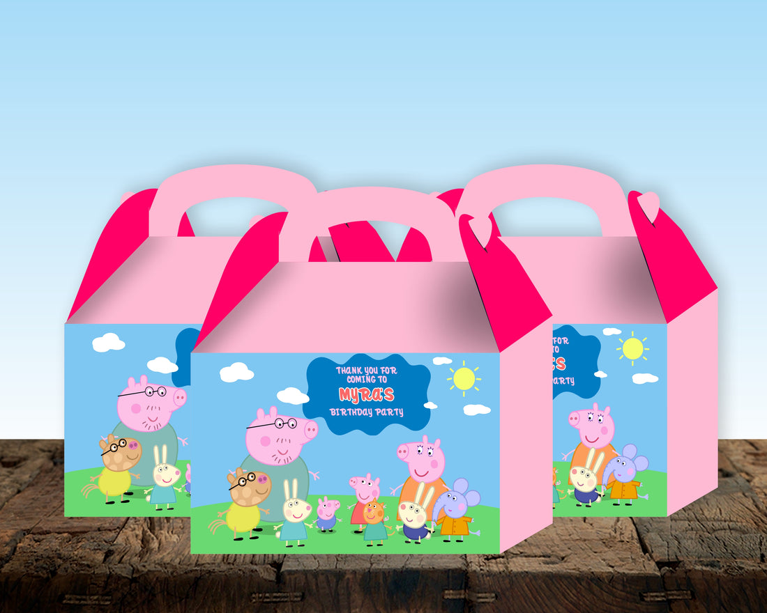 Peppa Pig Theme Goodie Return Gift Boxes