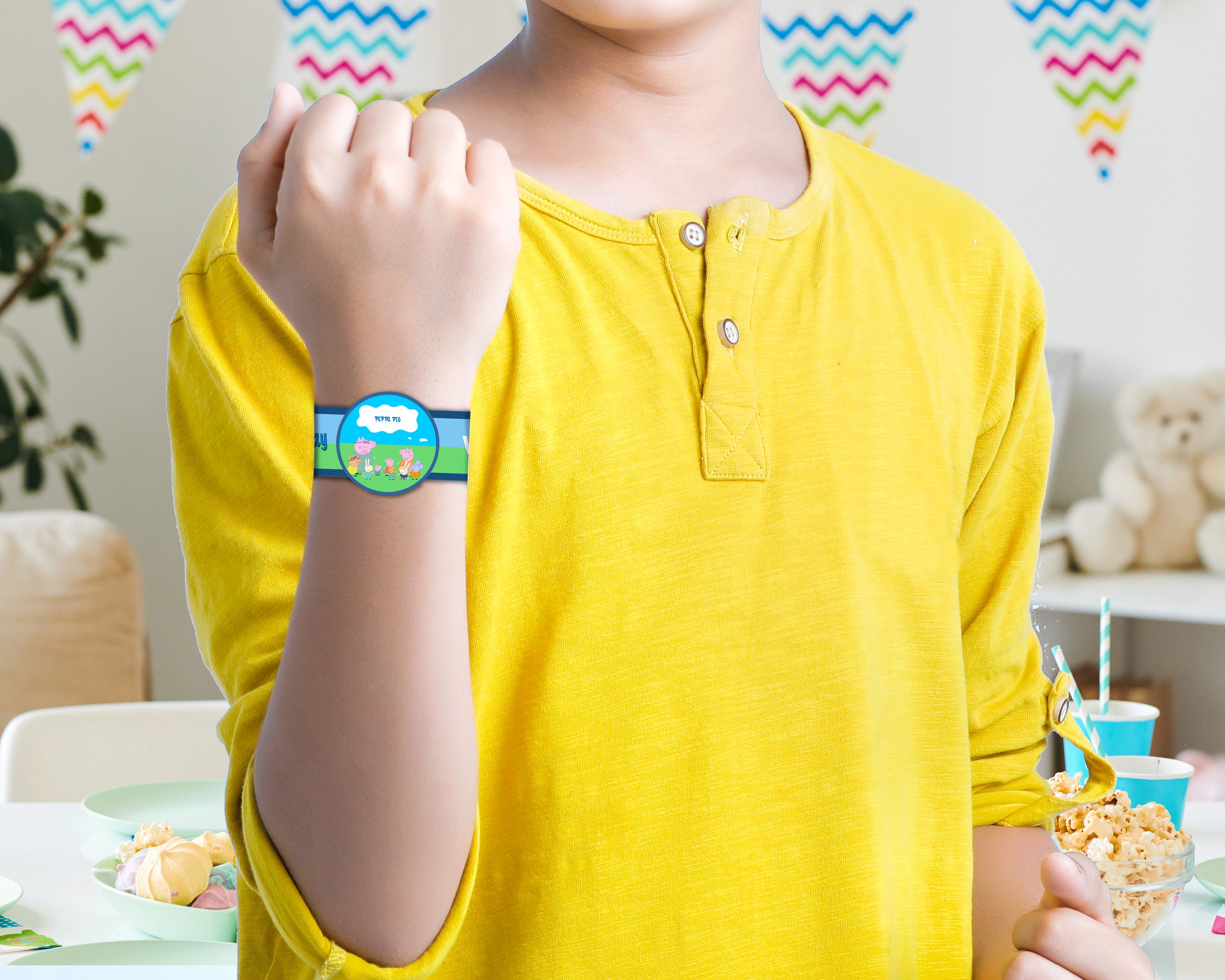 Peppa Pig Theme Customized Hand Band