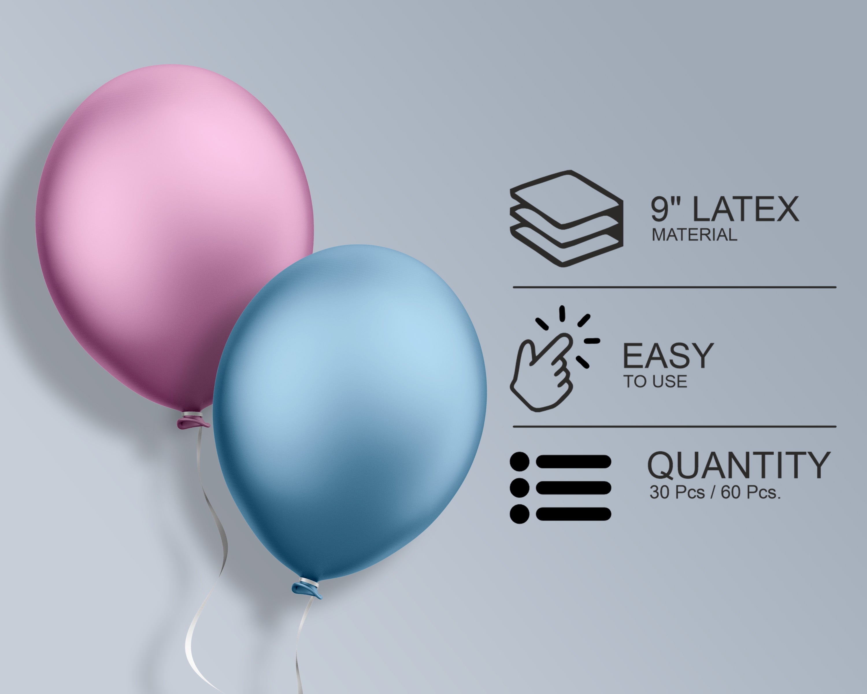 Peppa Pig Theme Colour 60 Pcs Balloons