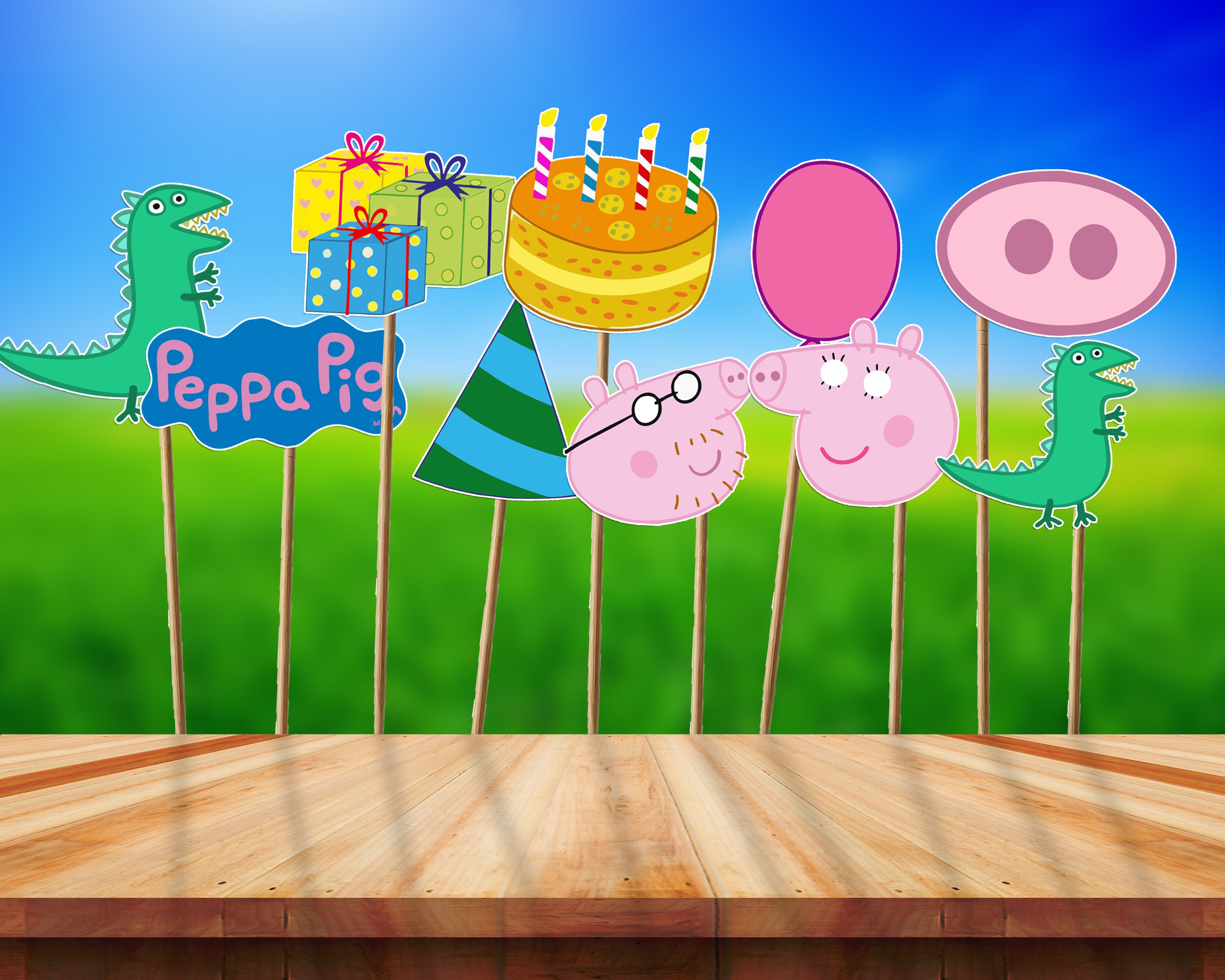 Peppa Pig Theme Customized Props
