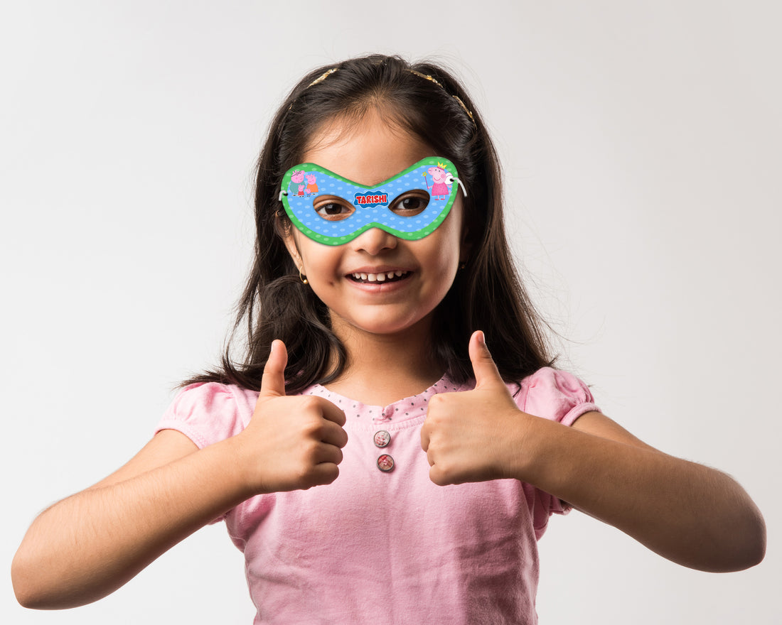 Peppa Pig Theme Personalized Eye Mask