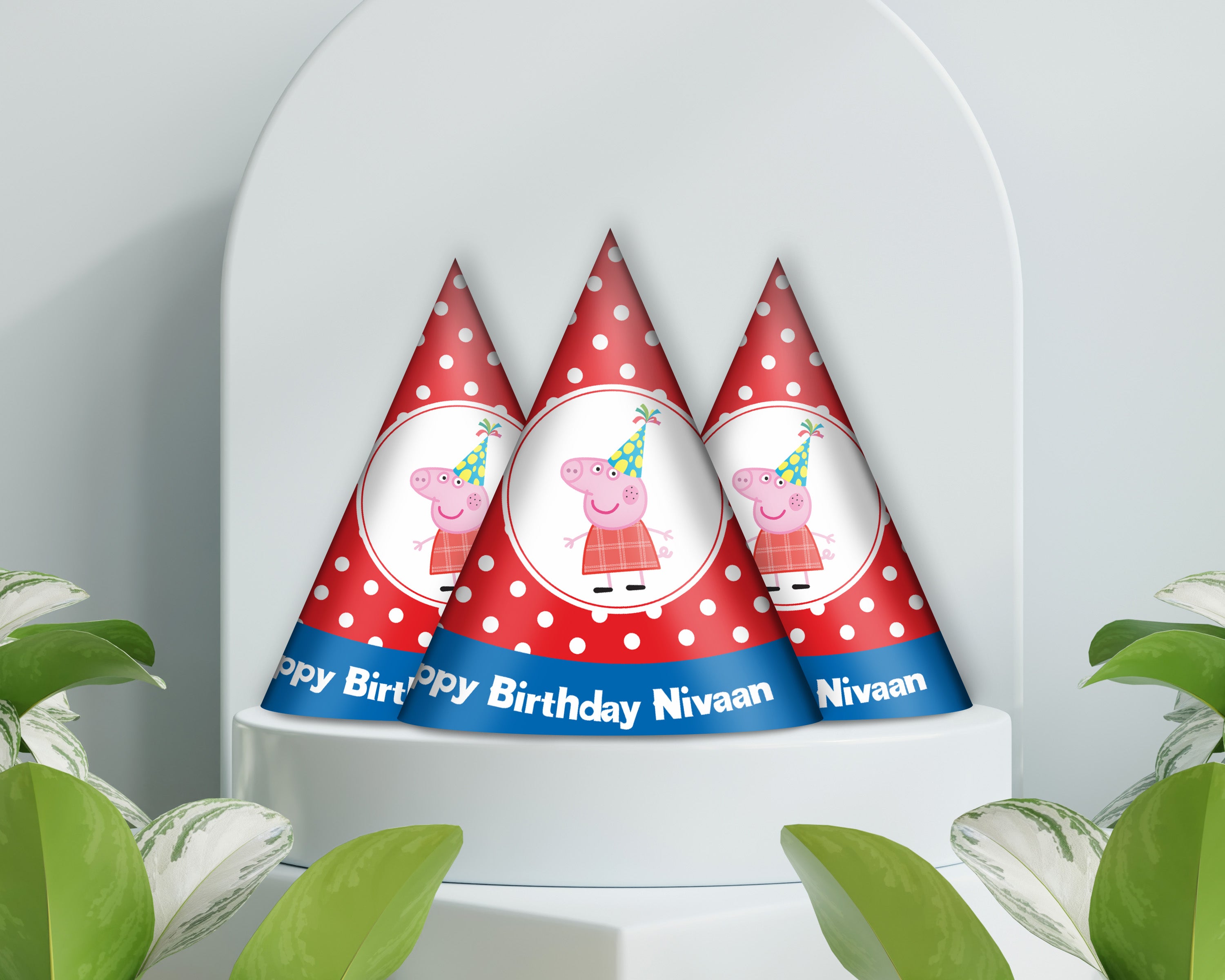 Peppa Pig Theme Personalized Hat