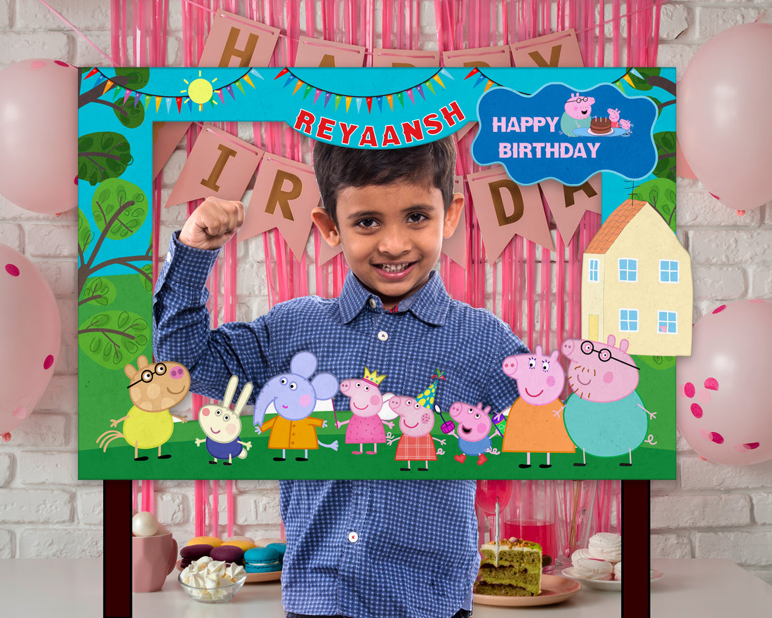 Peppa Pig Theme Personalized Photobooth