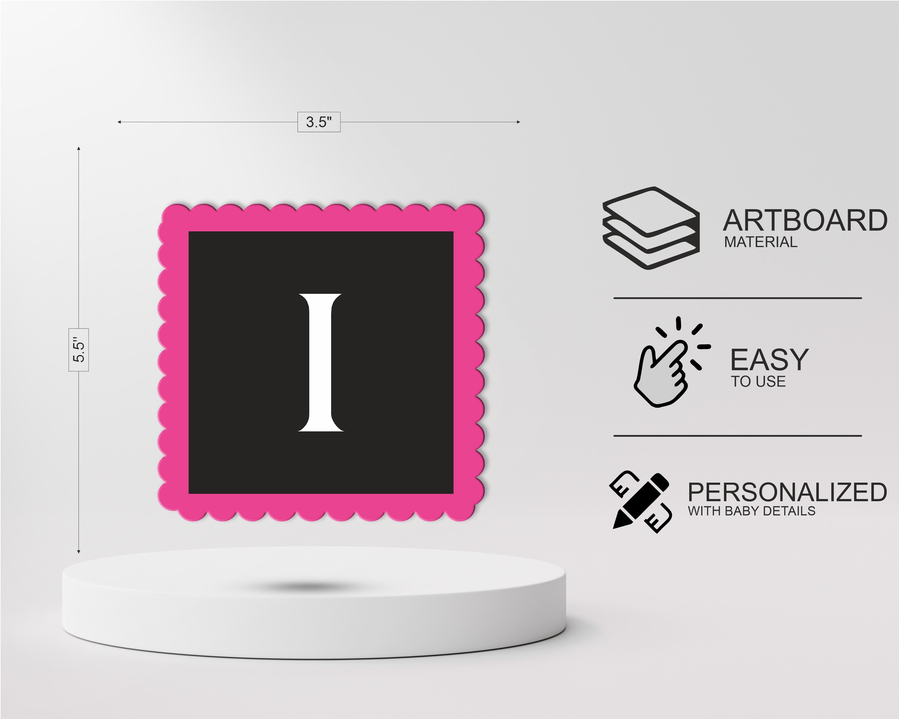 Princess Theme Personalized with Baby Age Hanging