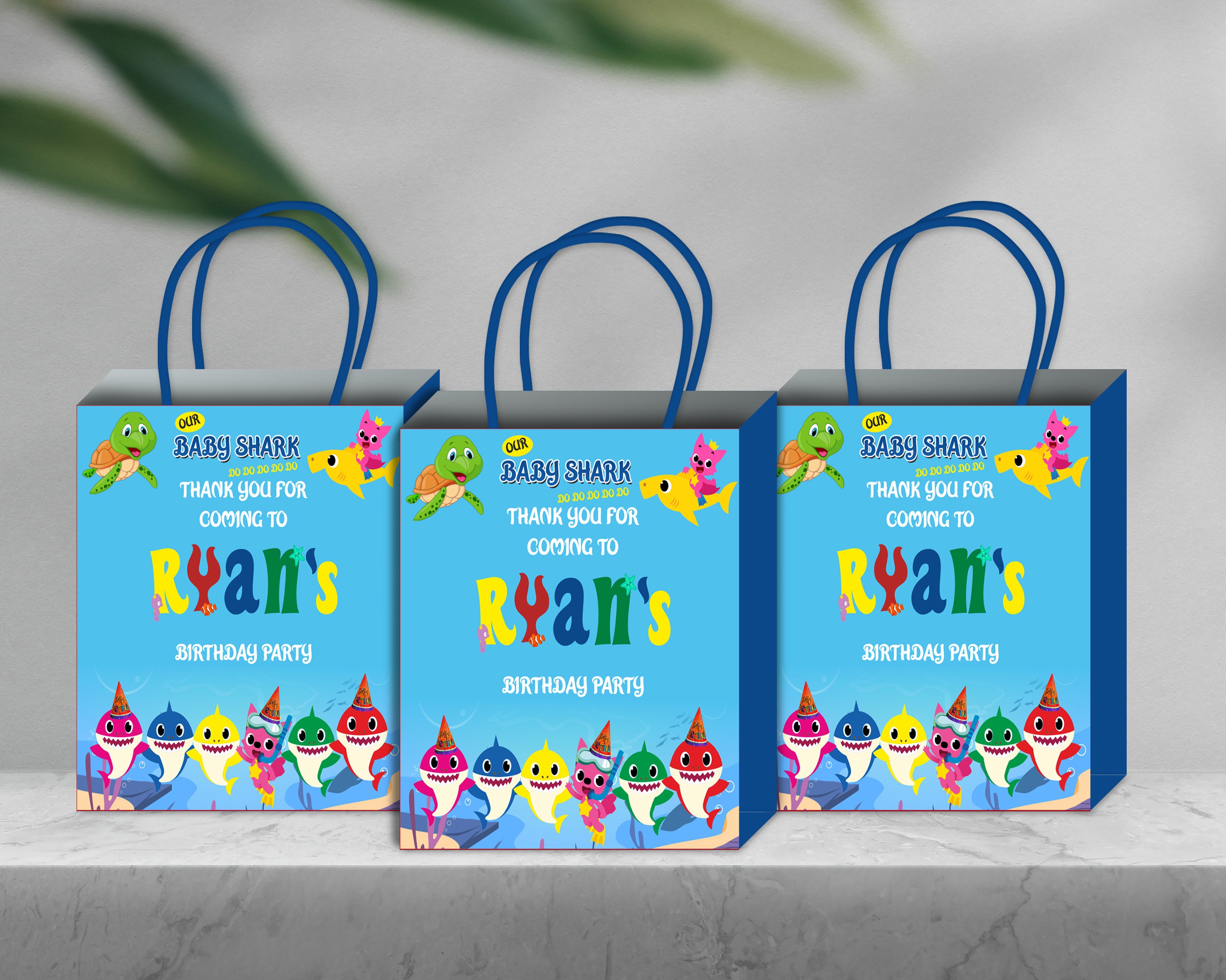 Shark Theme Return Gift Bag