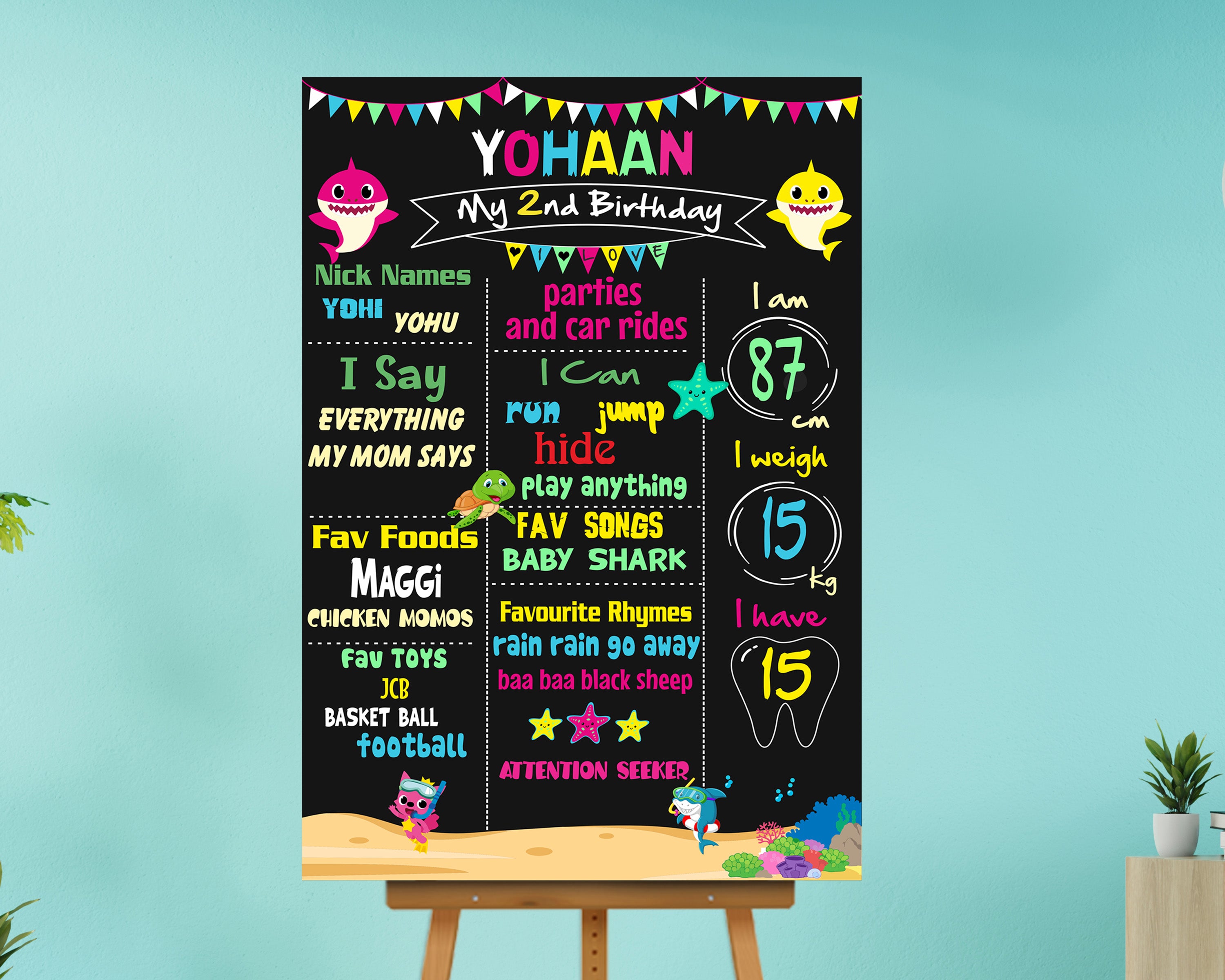 Shark Theme Chalkboard