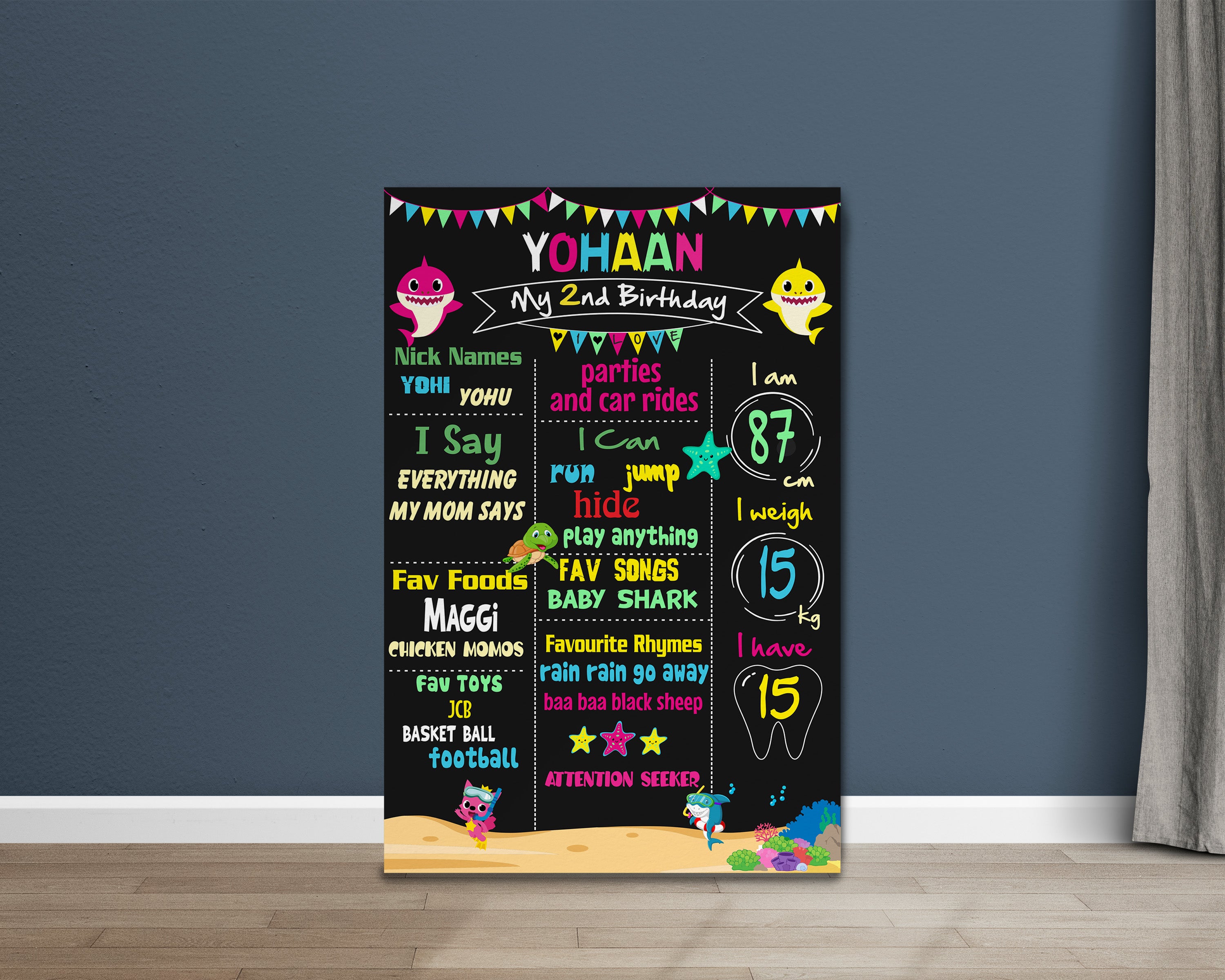 Shark Theme Chalkboard