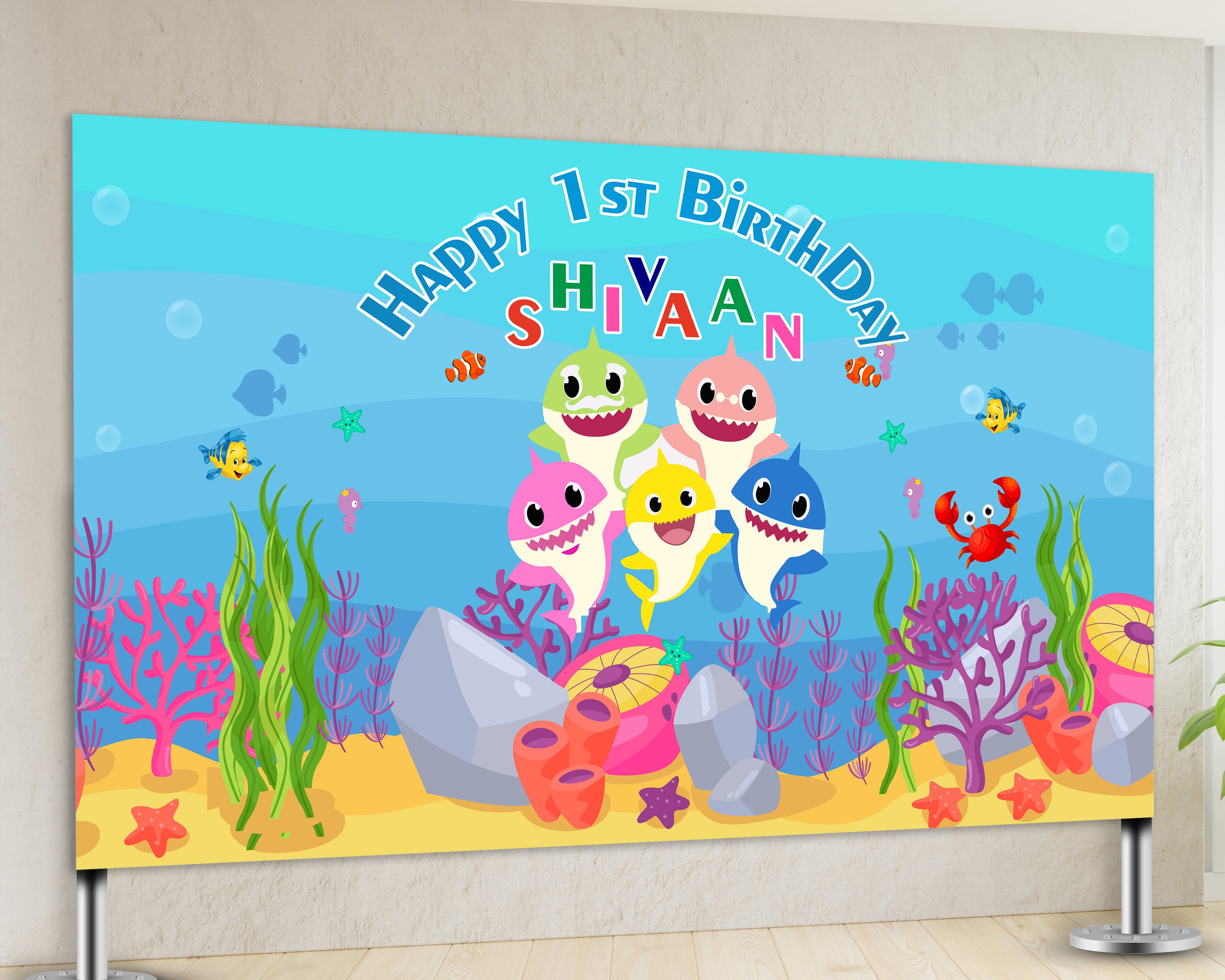 Shark Theme Customized Backdrop