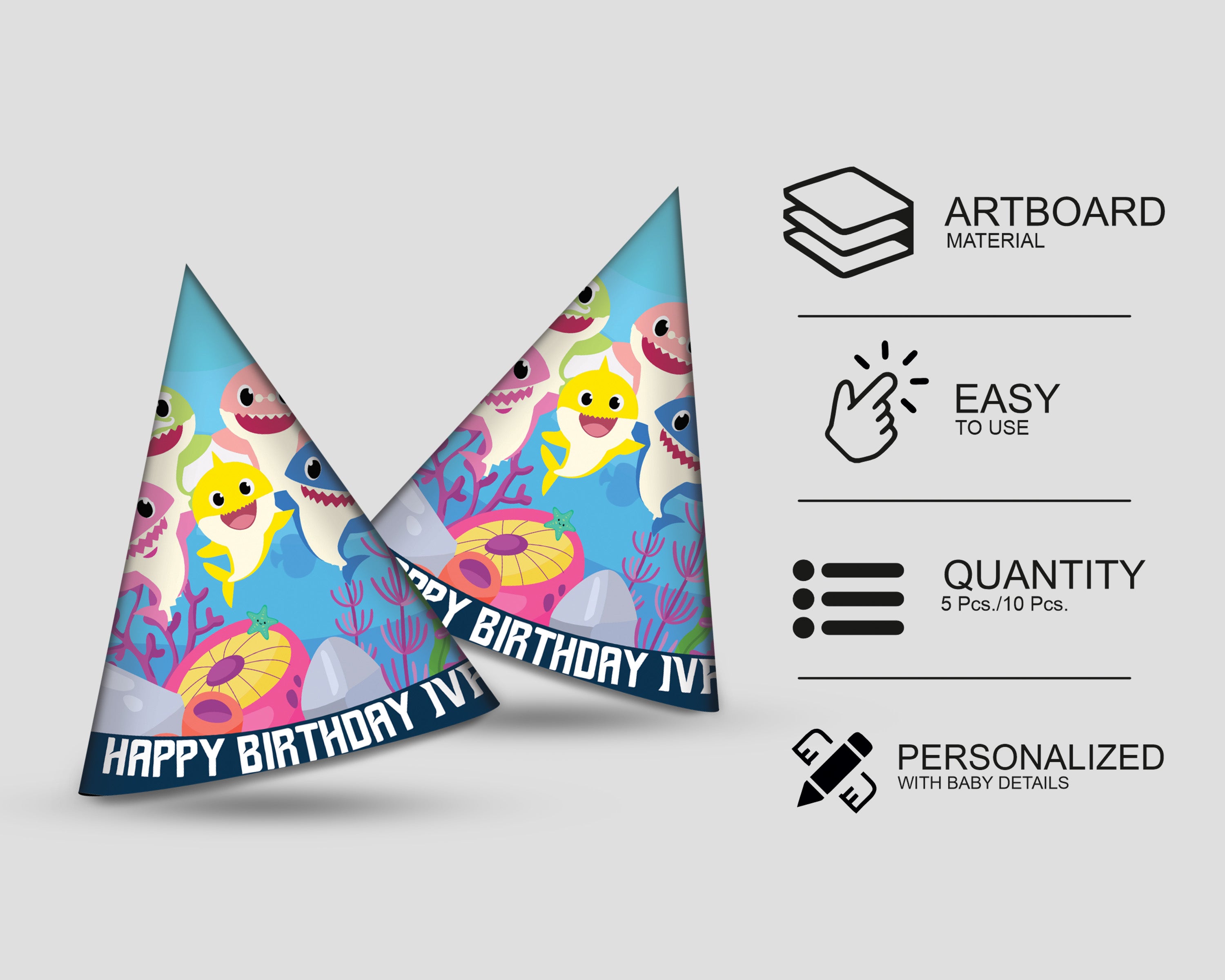 Shark Theme Customized Hat