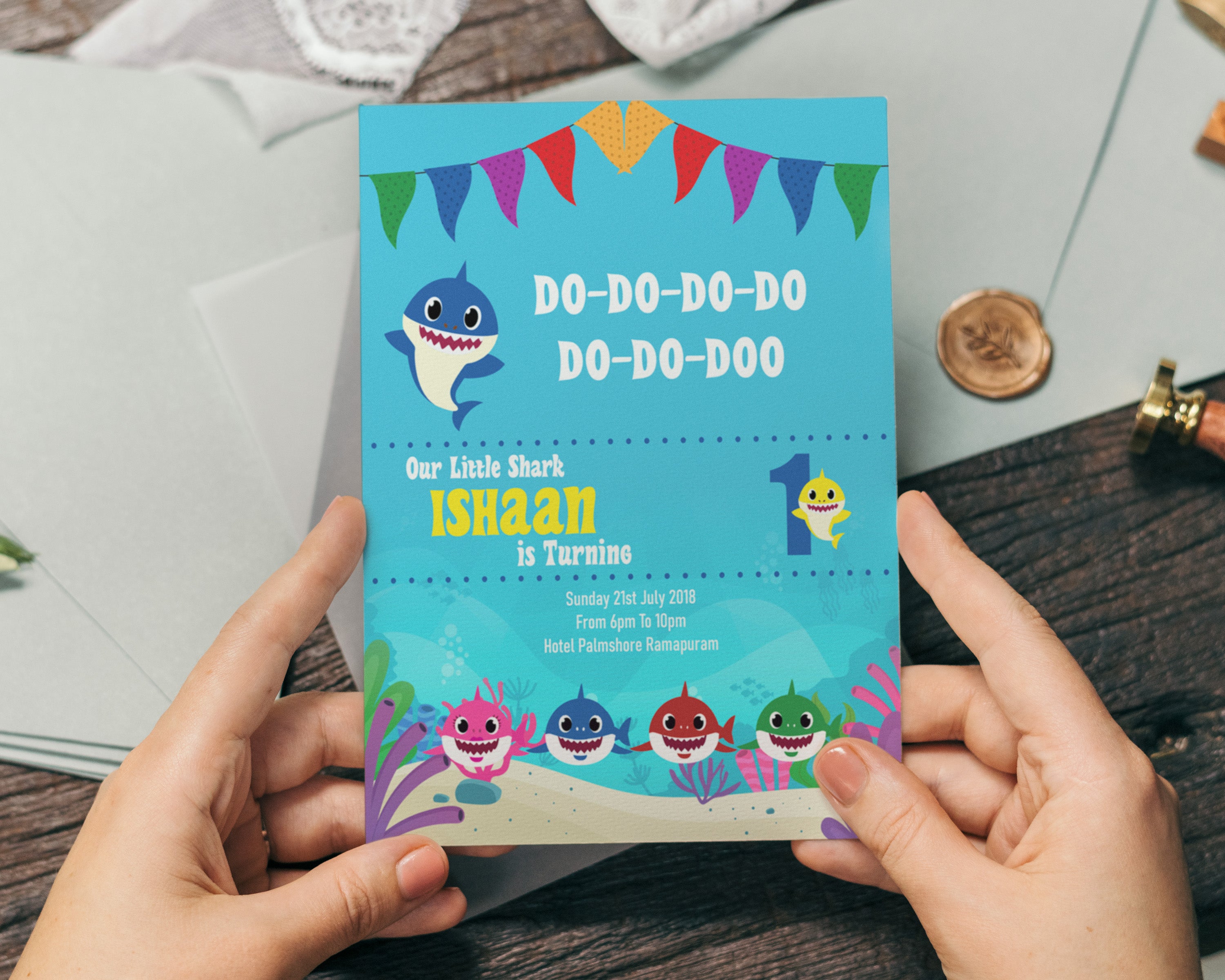 Shark Theme Customized Invite