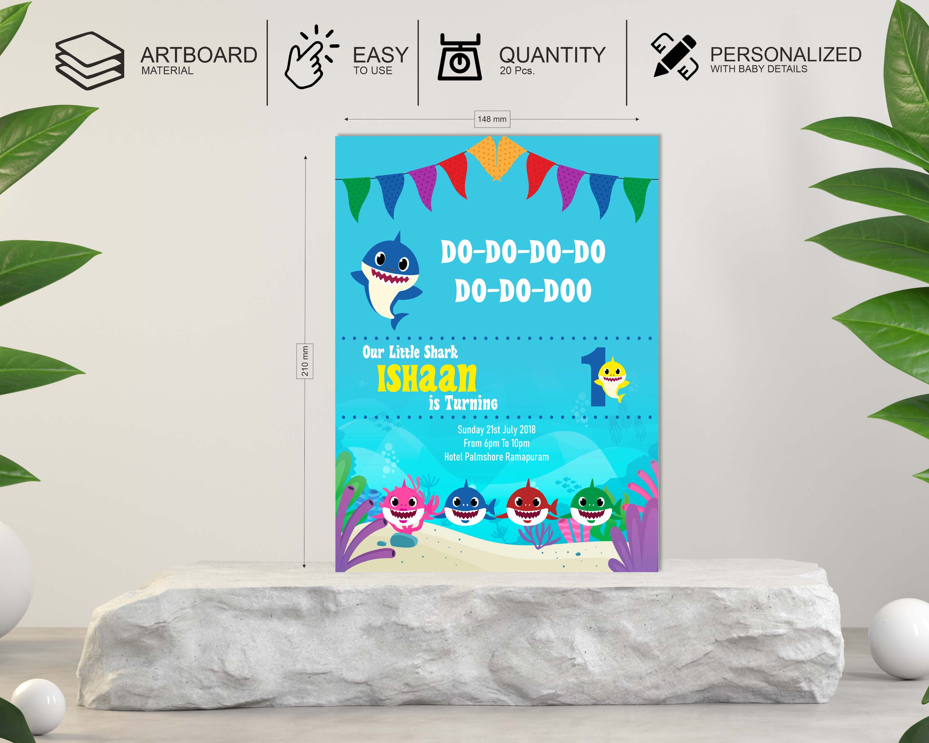Shark Theme Customized Invite