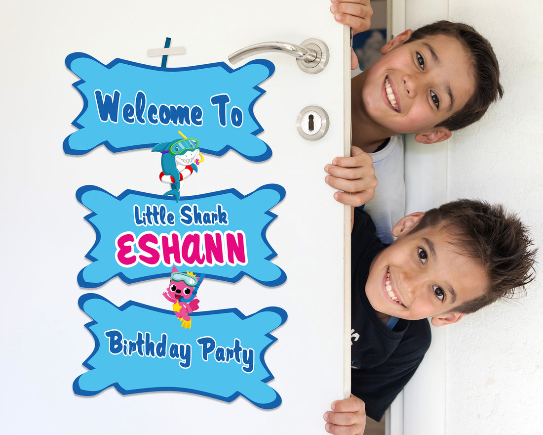 Shark Theme Door Poster