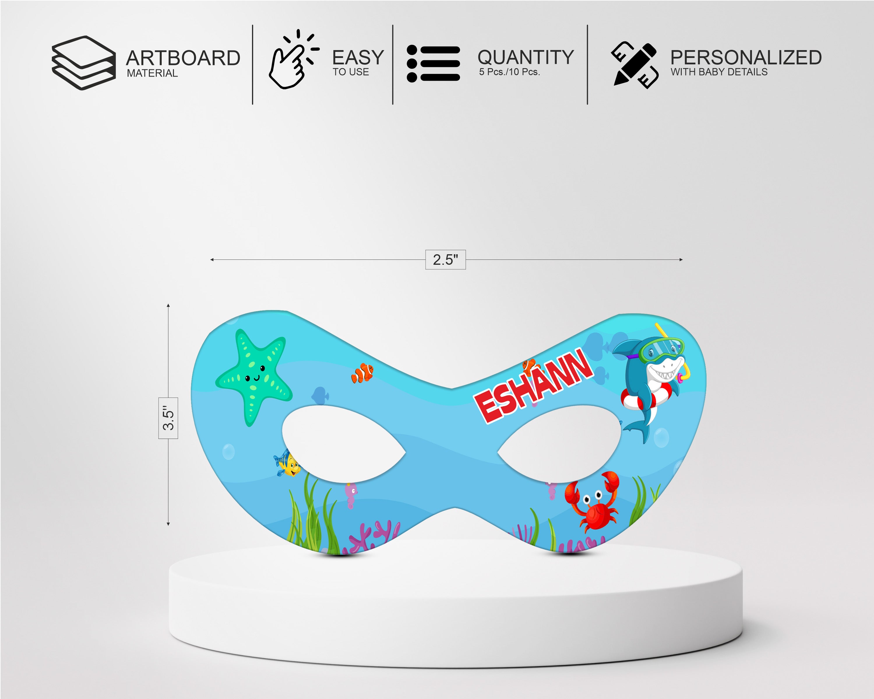 Shark Theme Eye Mask