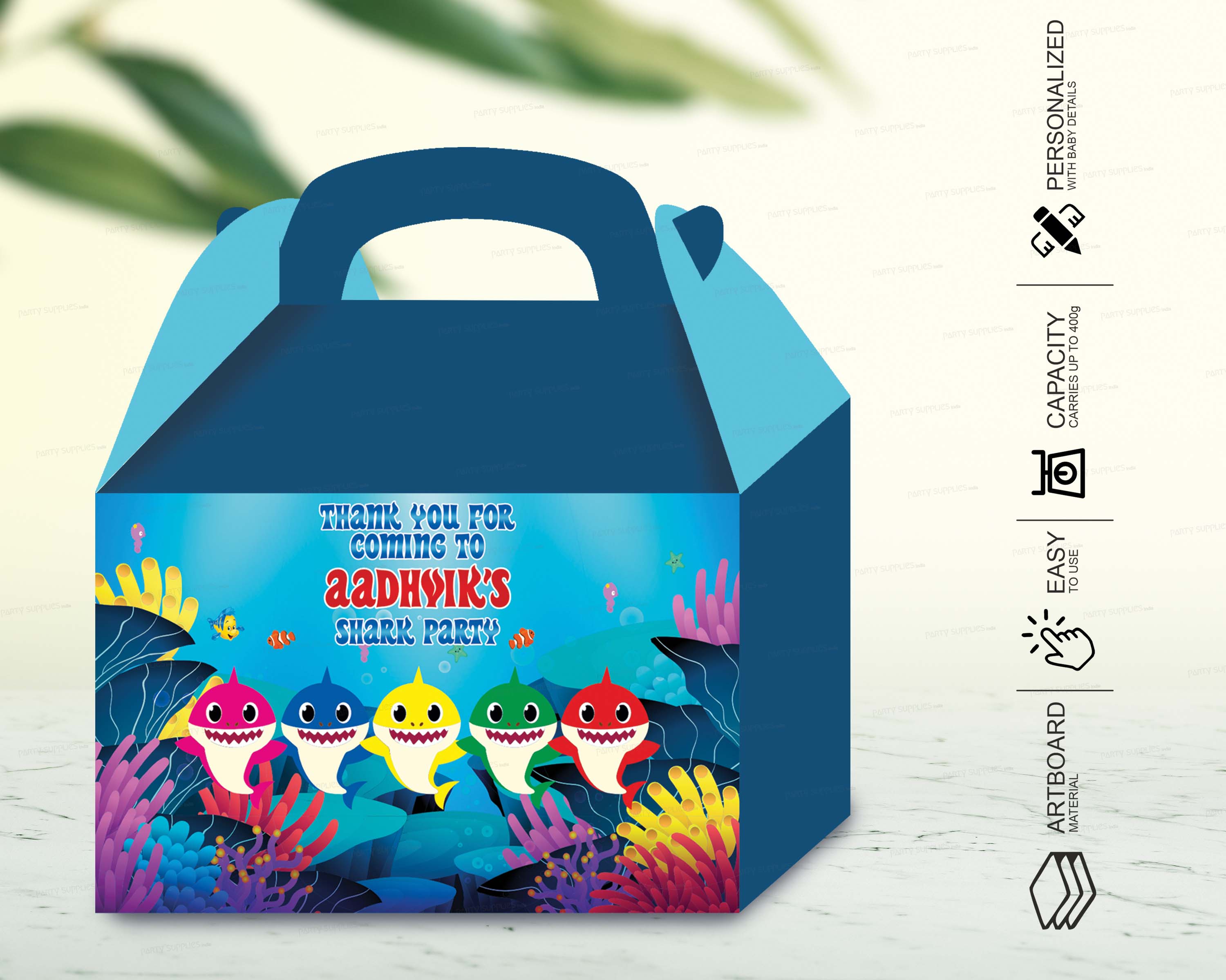 Shark Theme Goodie Return Gift Boxes