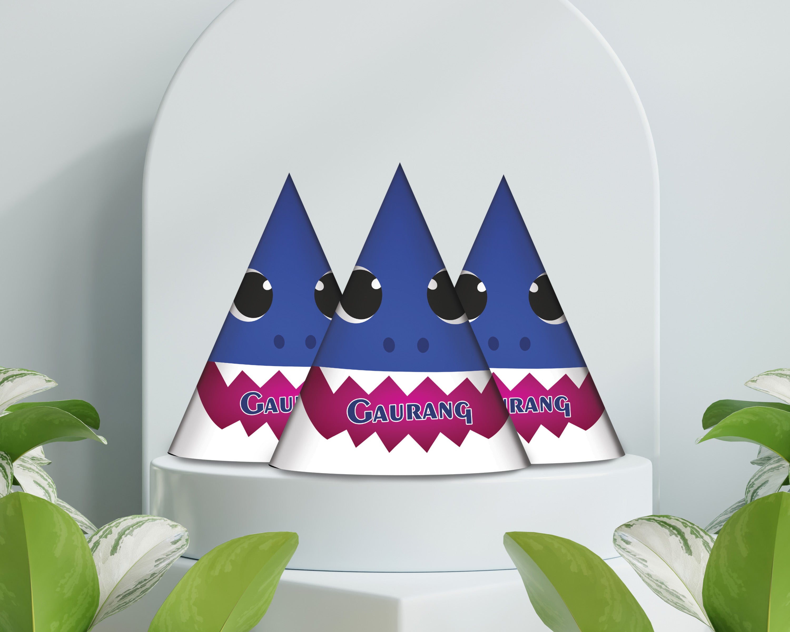 Shark Theme Personalized Hat