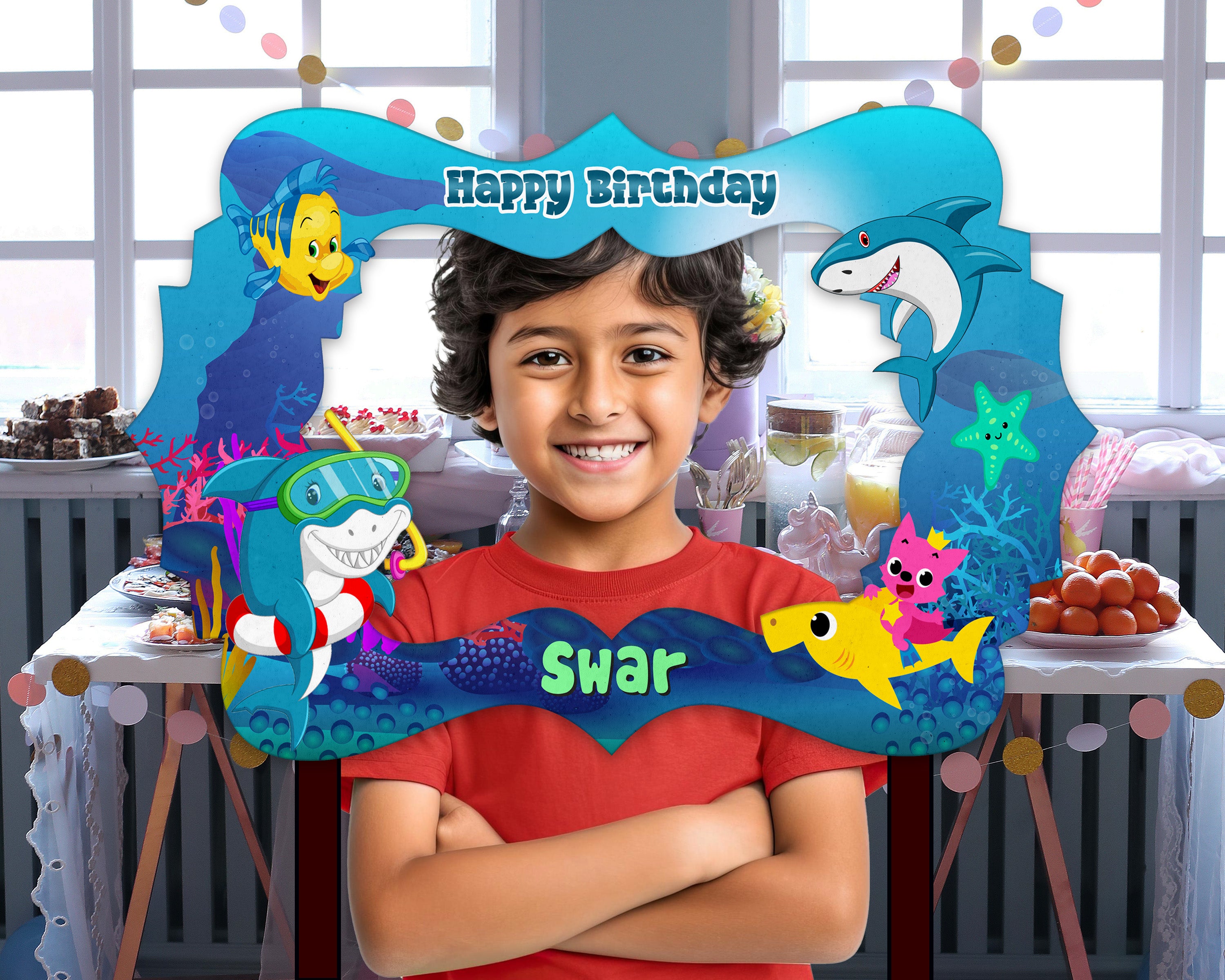 Shark Theme Personalized Photobooth