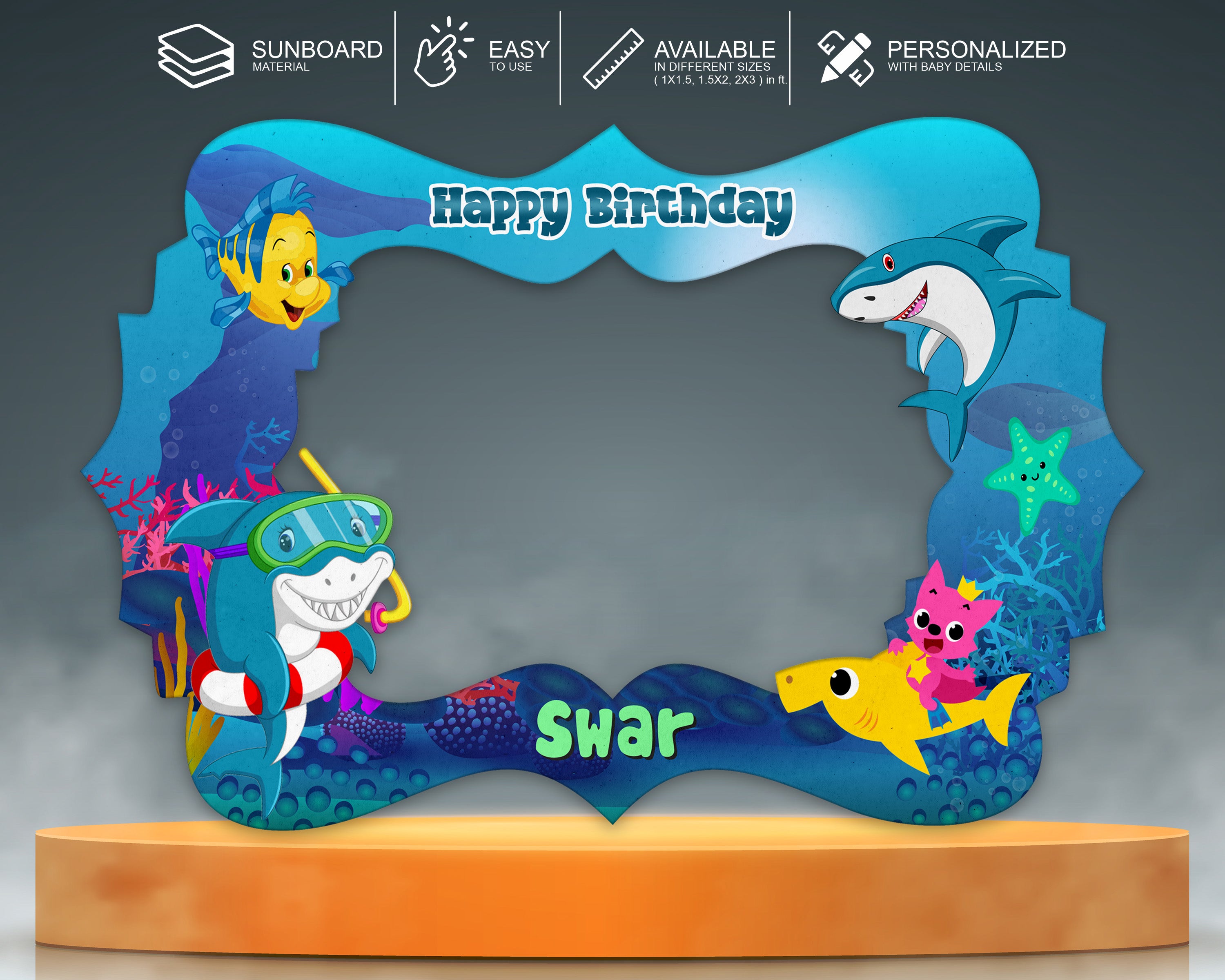 Shark Theme Personalized Photobooth