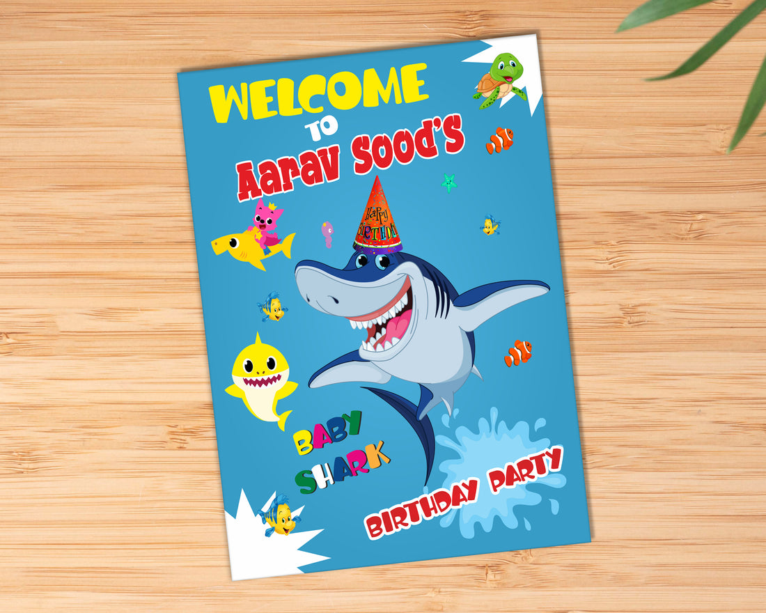 Shark Theme Welcome Board