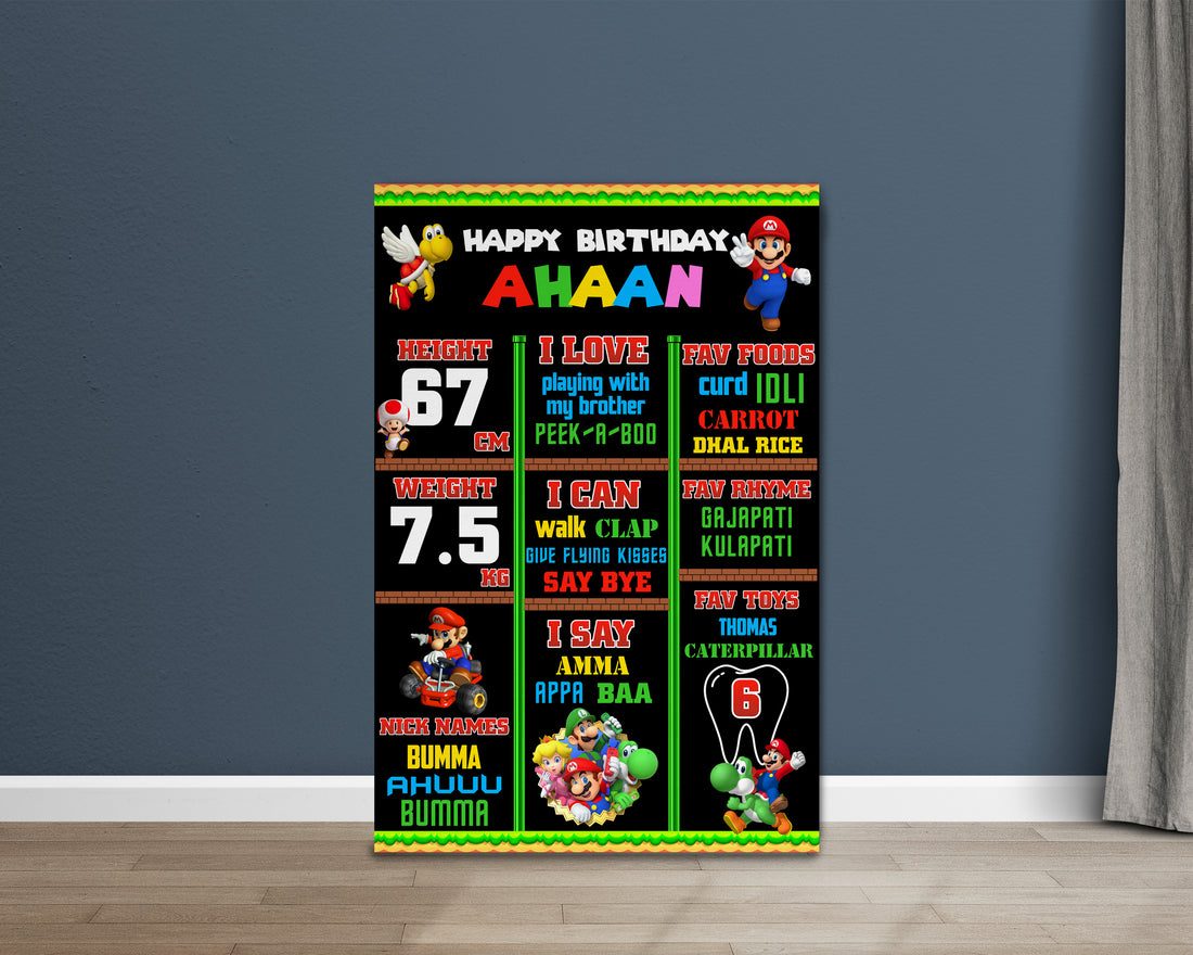 Super Mario Theme Chalk Board