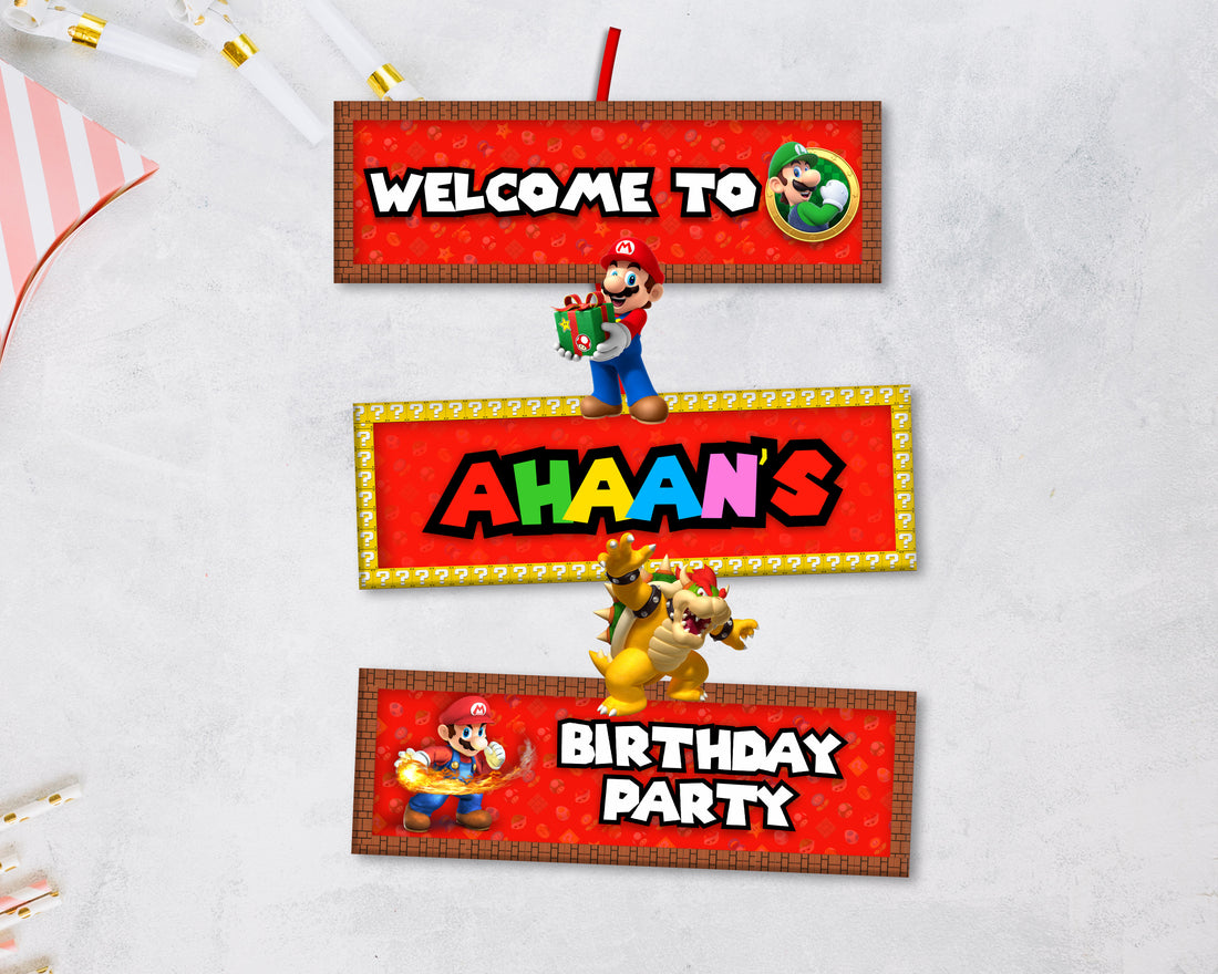Super Mario Theme Door Poster