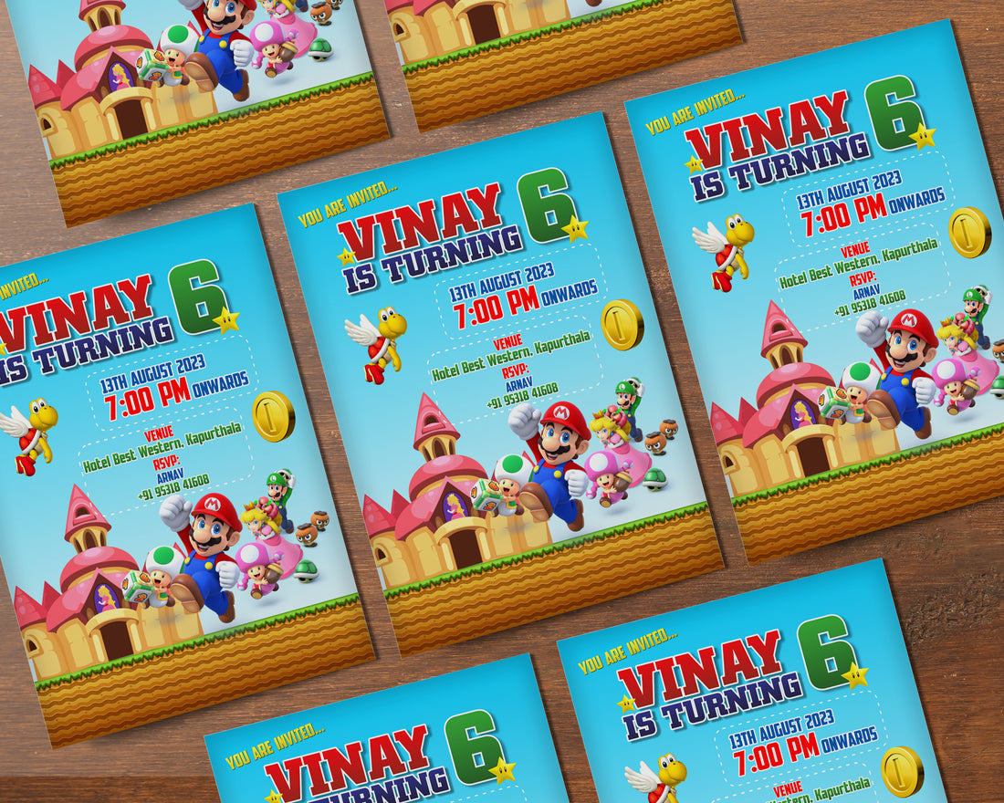 Super Mario Themes Invite