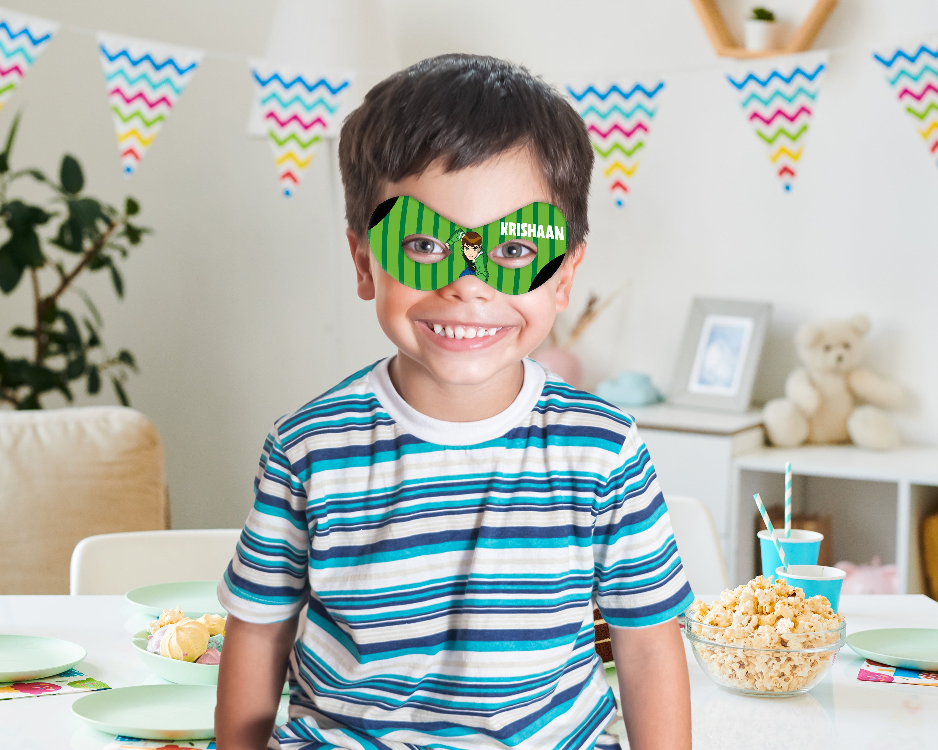 Ben 10 Theme Personalized Eye Mask