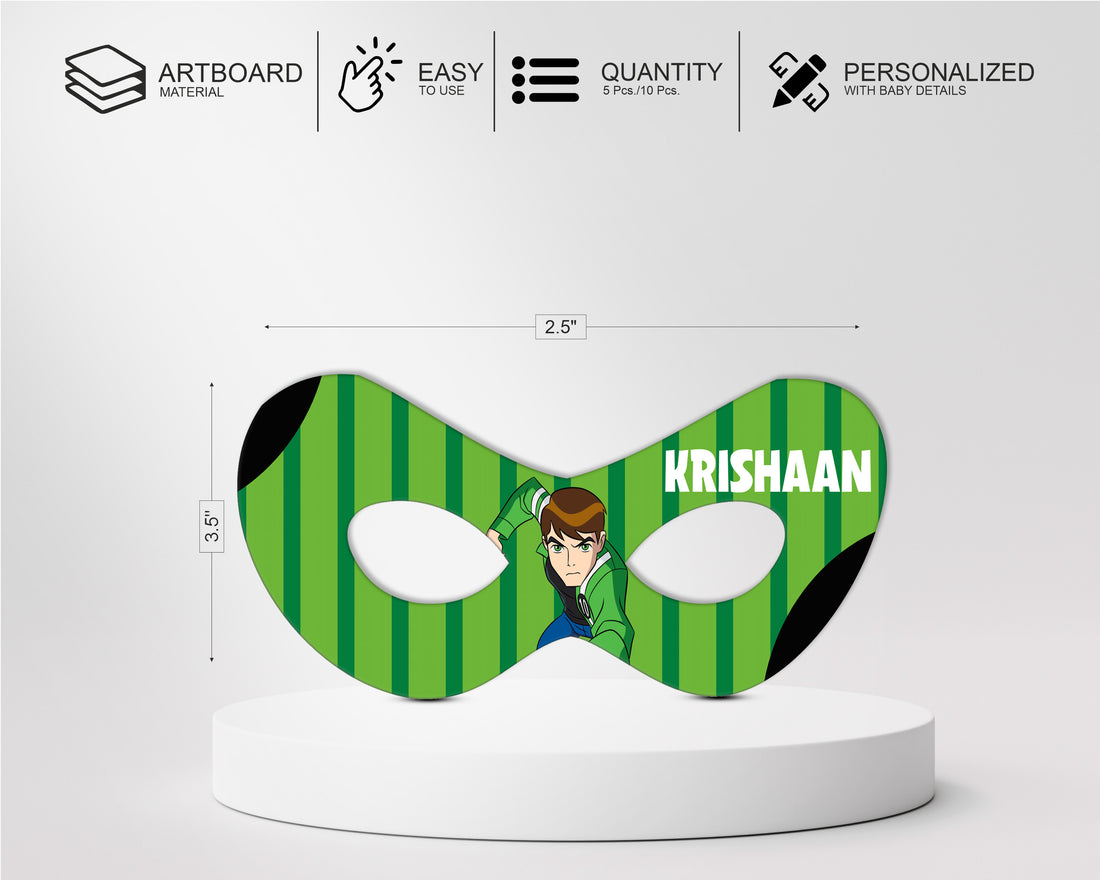 Ben 10 Theme Personalized Eye Mask
