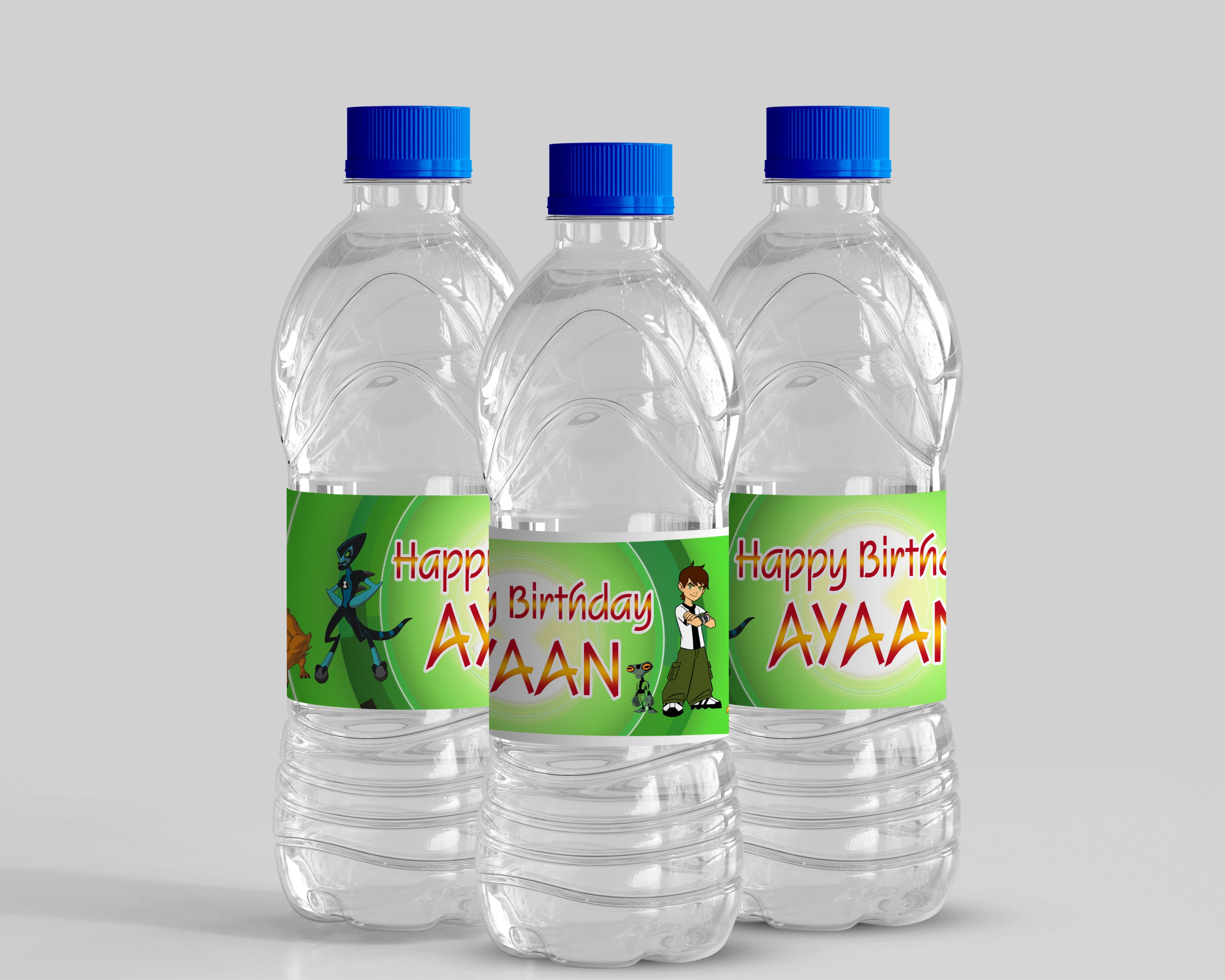 Ben 10 Theme Water Bottle Sticker