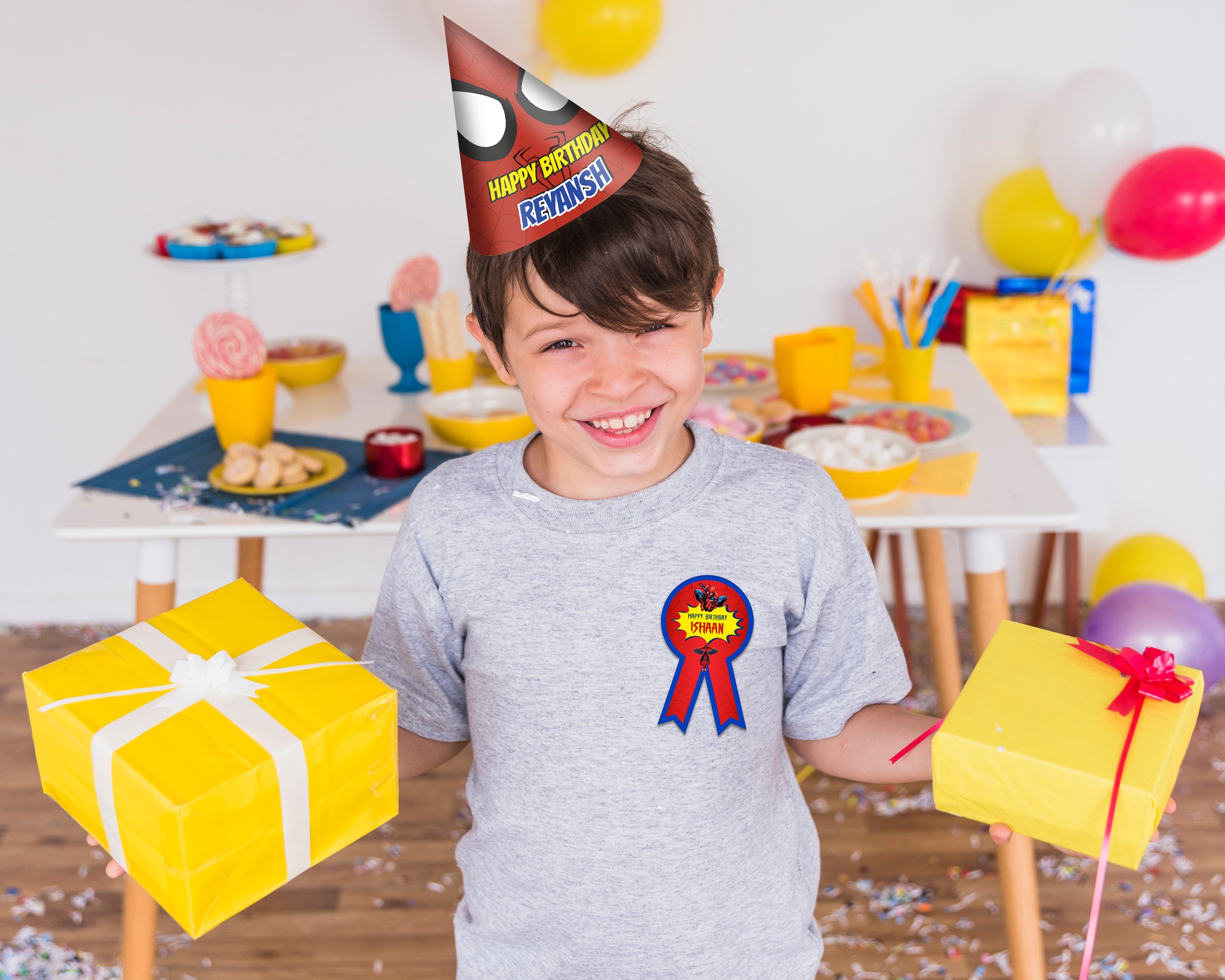 Spiderman Theme Badges