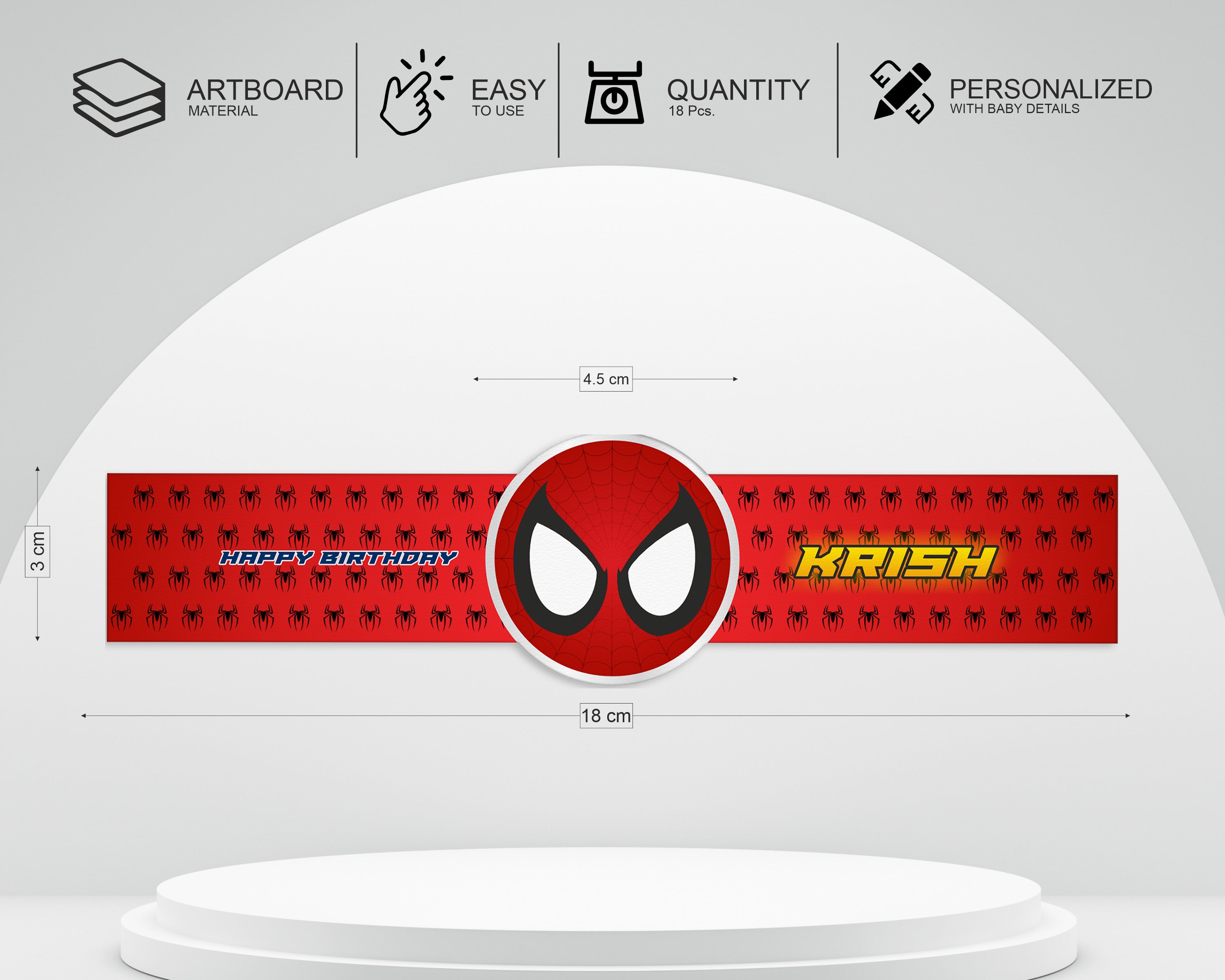 Spiderman Theme Hand Band