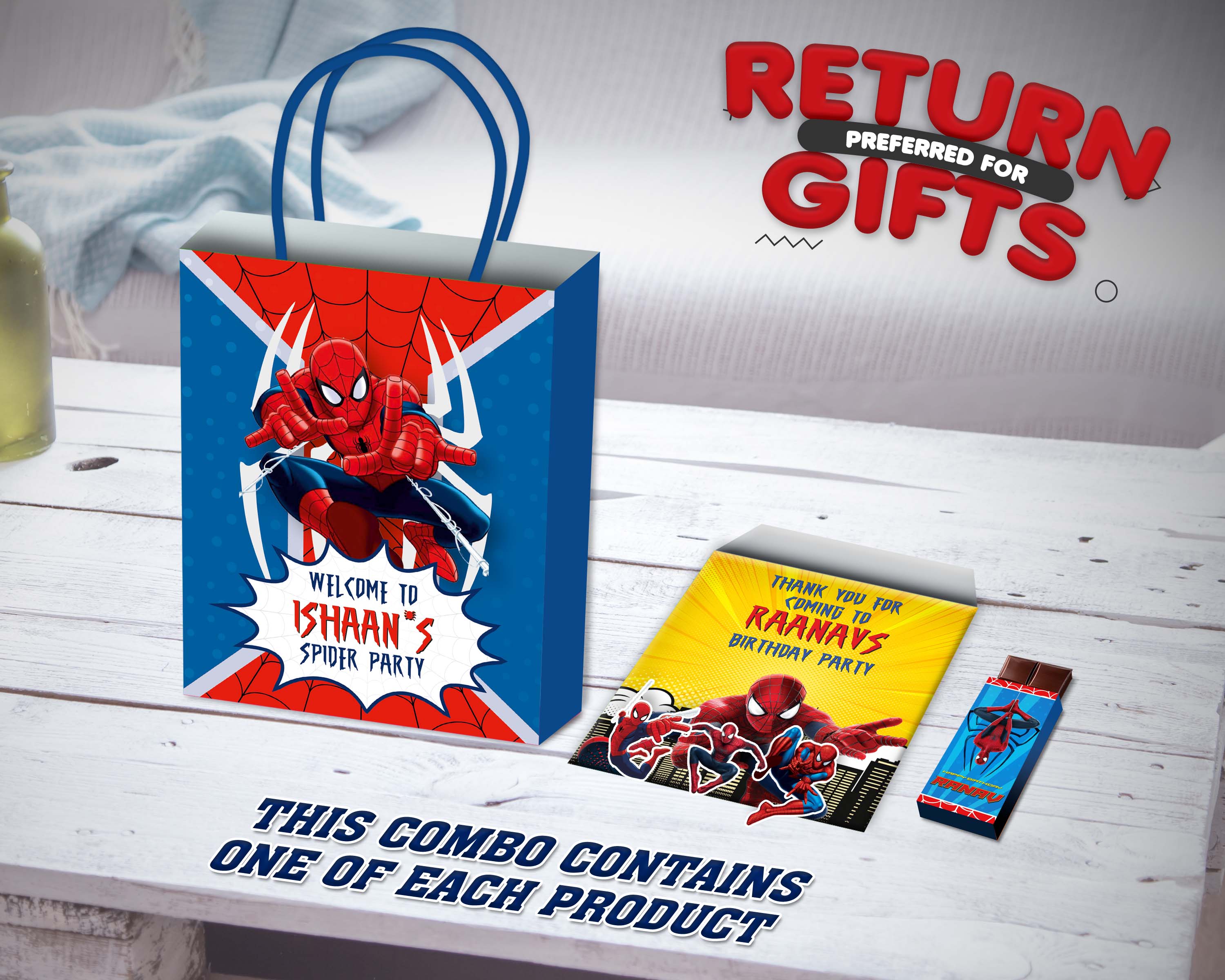 Spiderman Theme Return Gift Combo