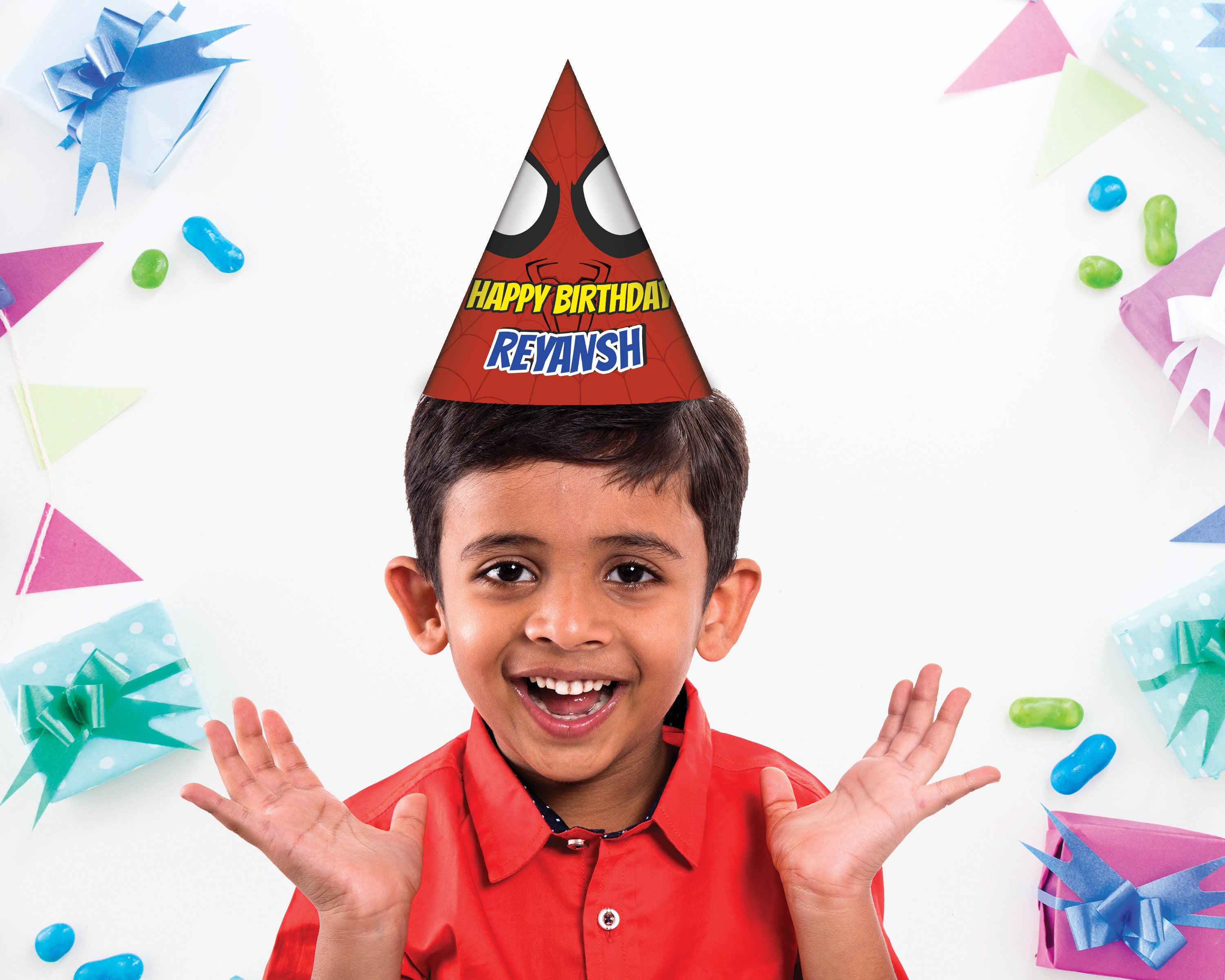 Spiderman Theme Customized Hat