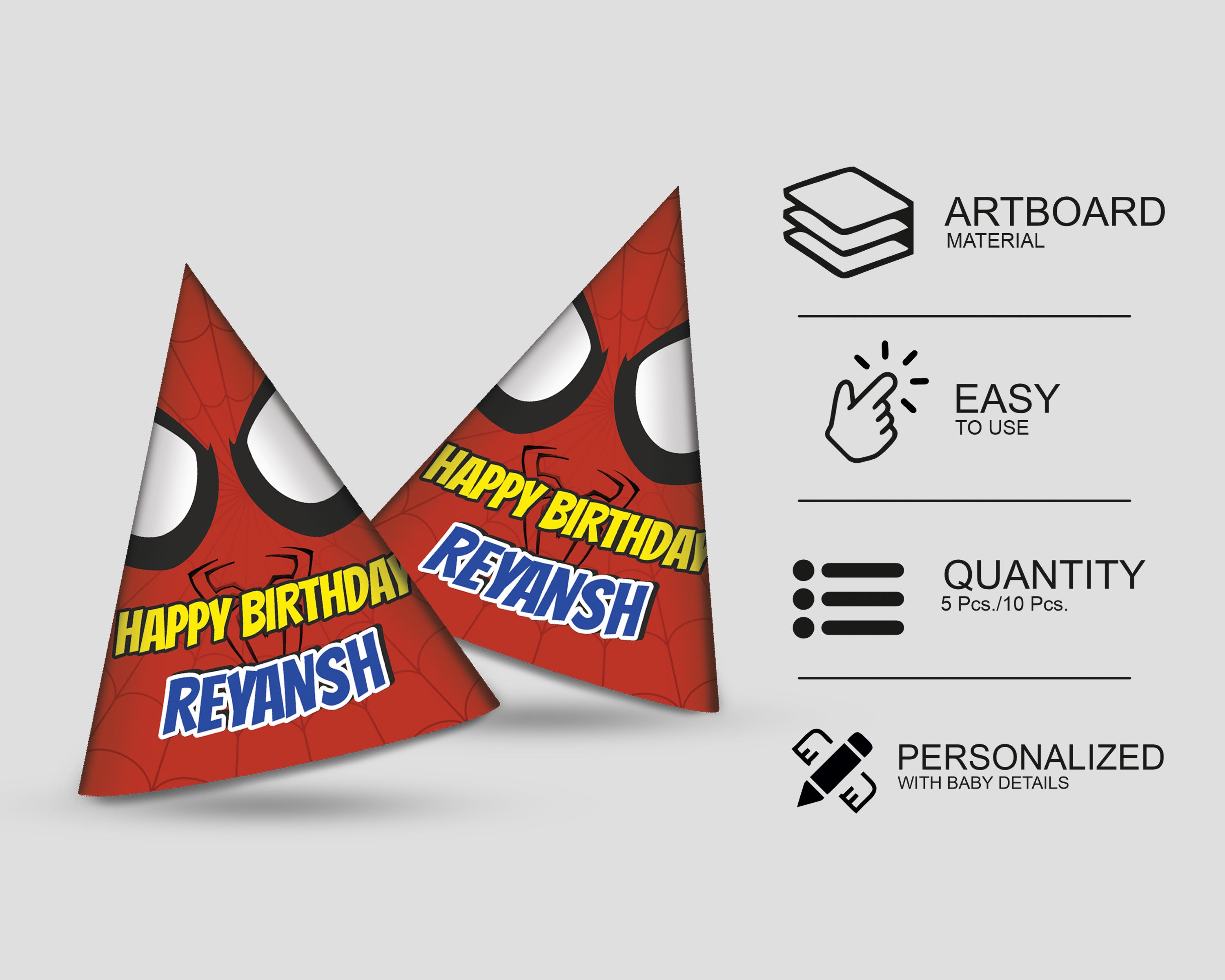 Spiderman Theme Customized Hat