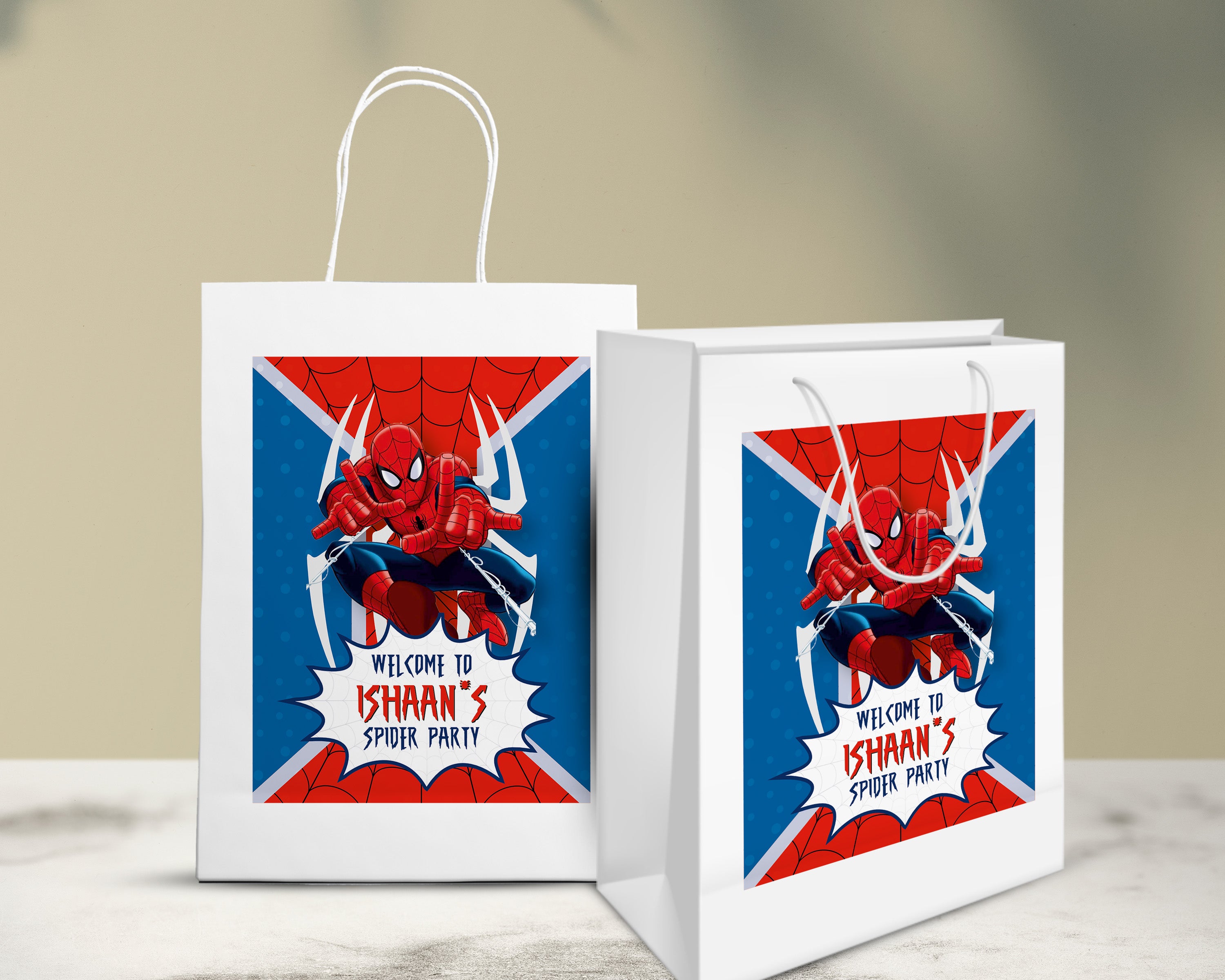 Spiderman Theme Oversized Return Gift Bag