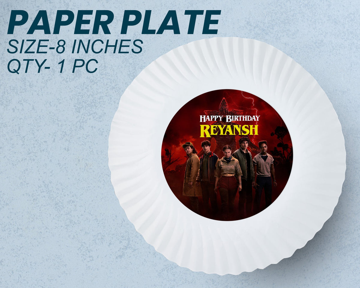Stranger Things Theme Party Cups and Plates Combo