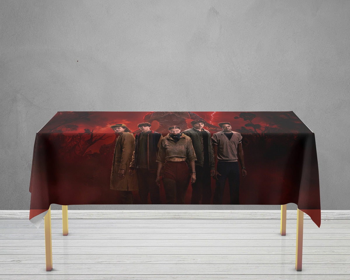 Stranger Things Theme Cake Tablecover