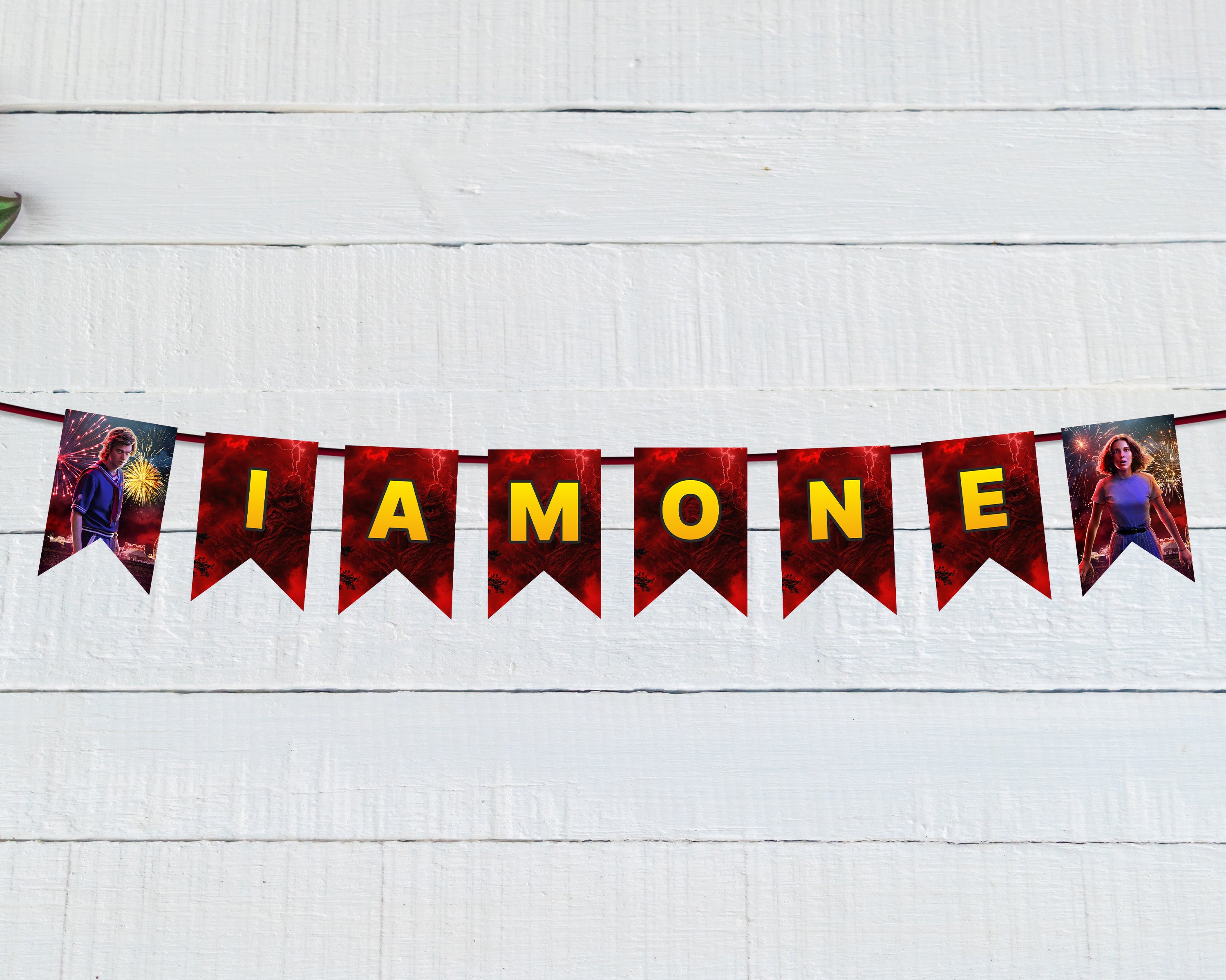 Stanger Things Theme Baby Age Hanging