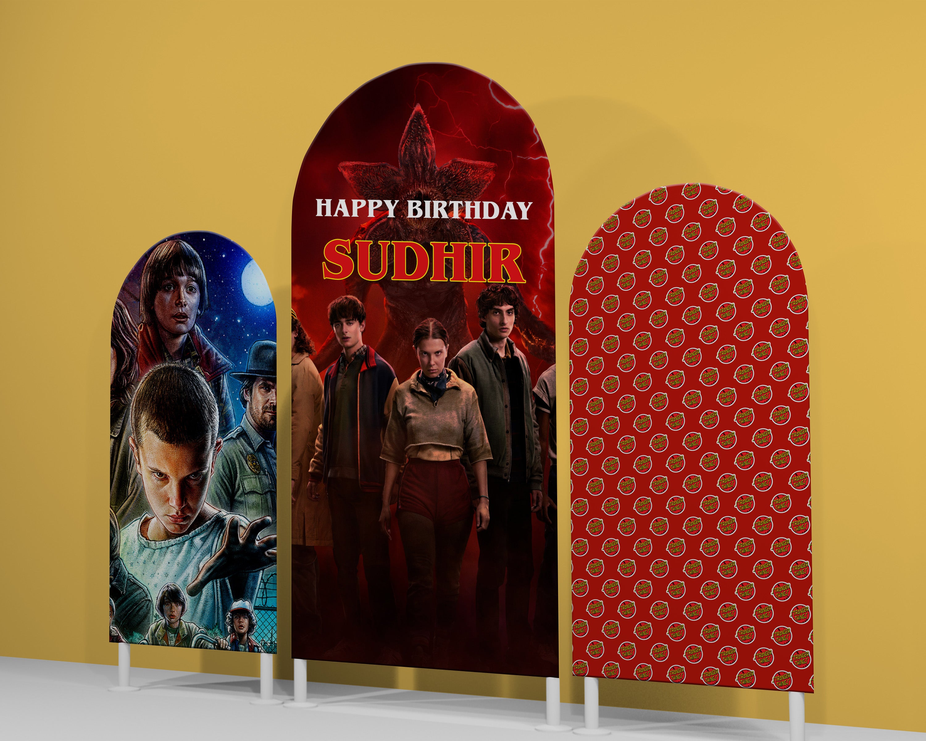 Stranger Things Theme Arch Backdrop