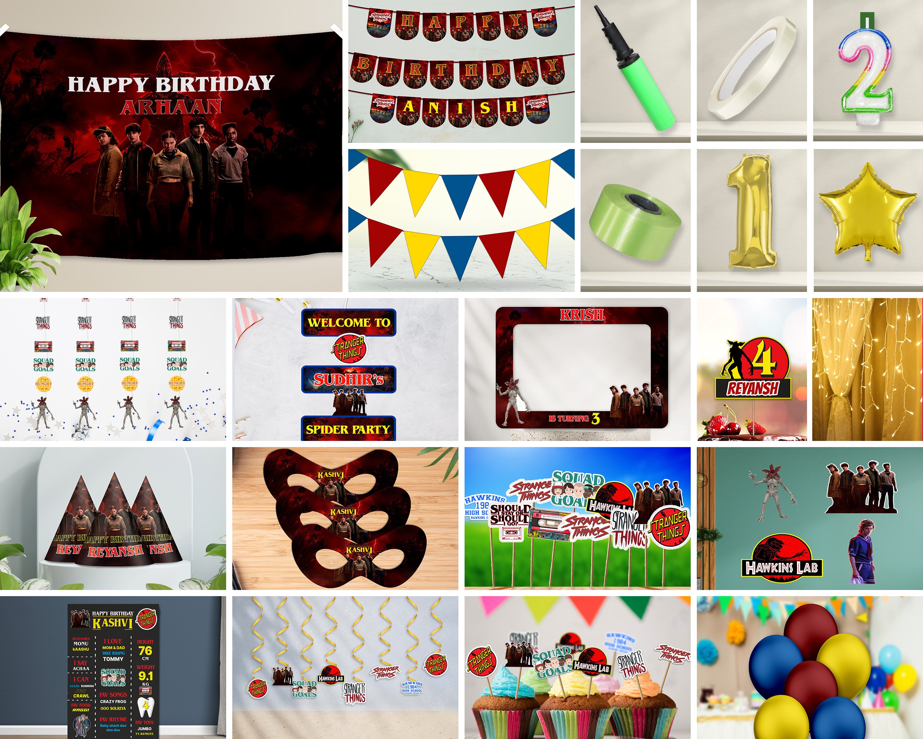 Stranger Things Theme Premium Kit - image 1 of 23 | Party Supplies India