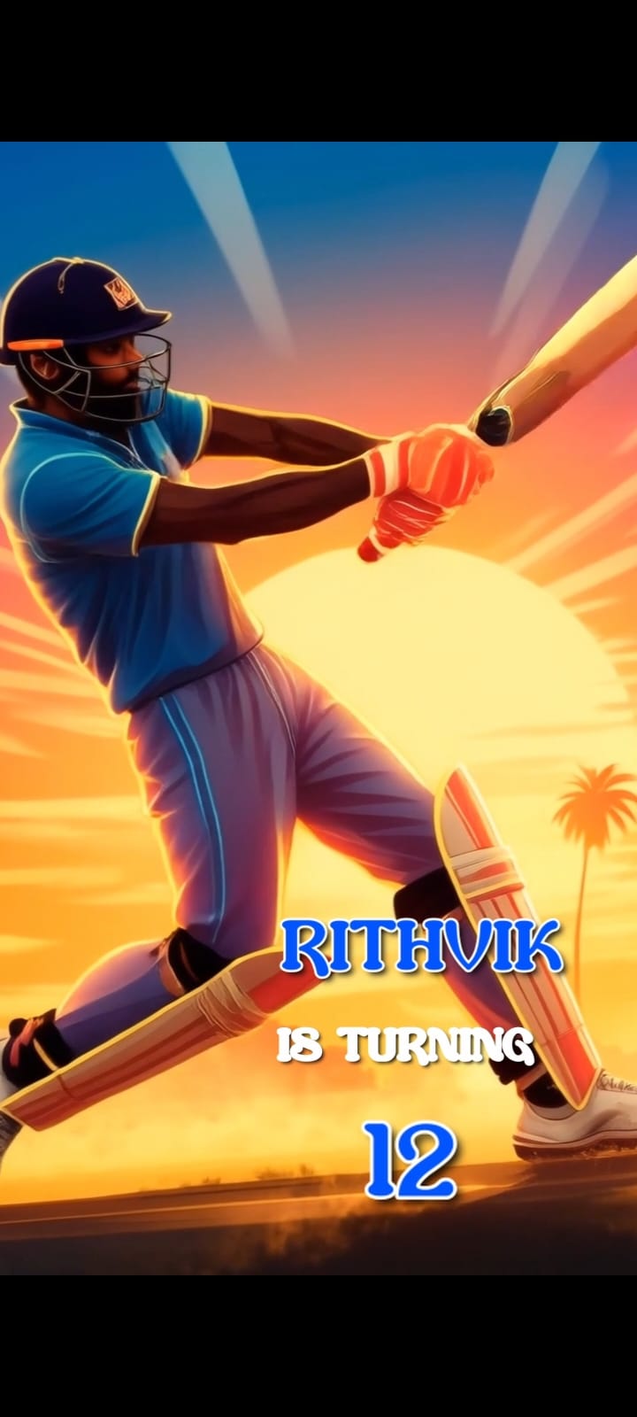Cricket Theme E-Video Invite