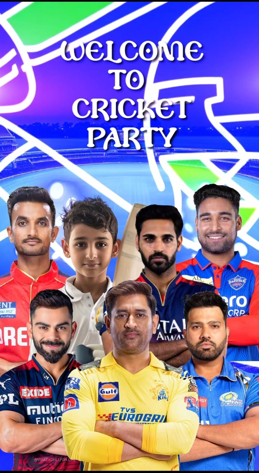 Cricket Theme E-Video Invite