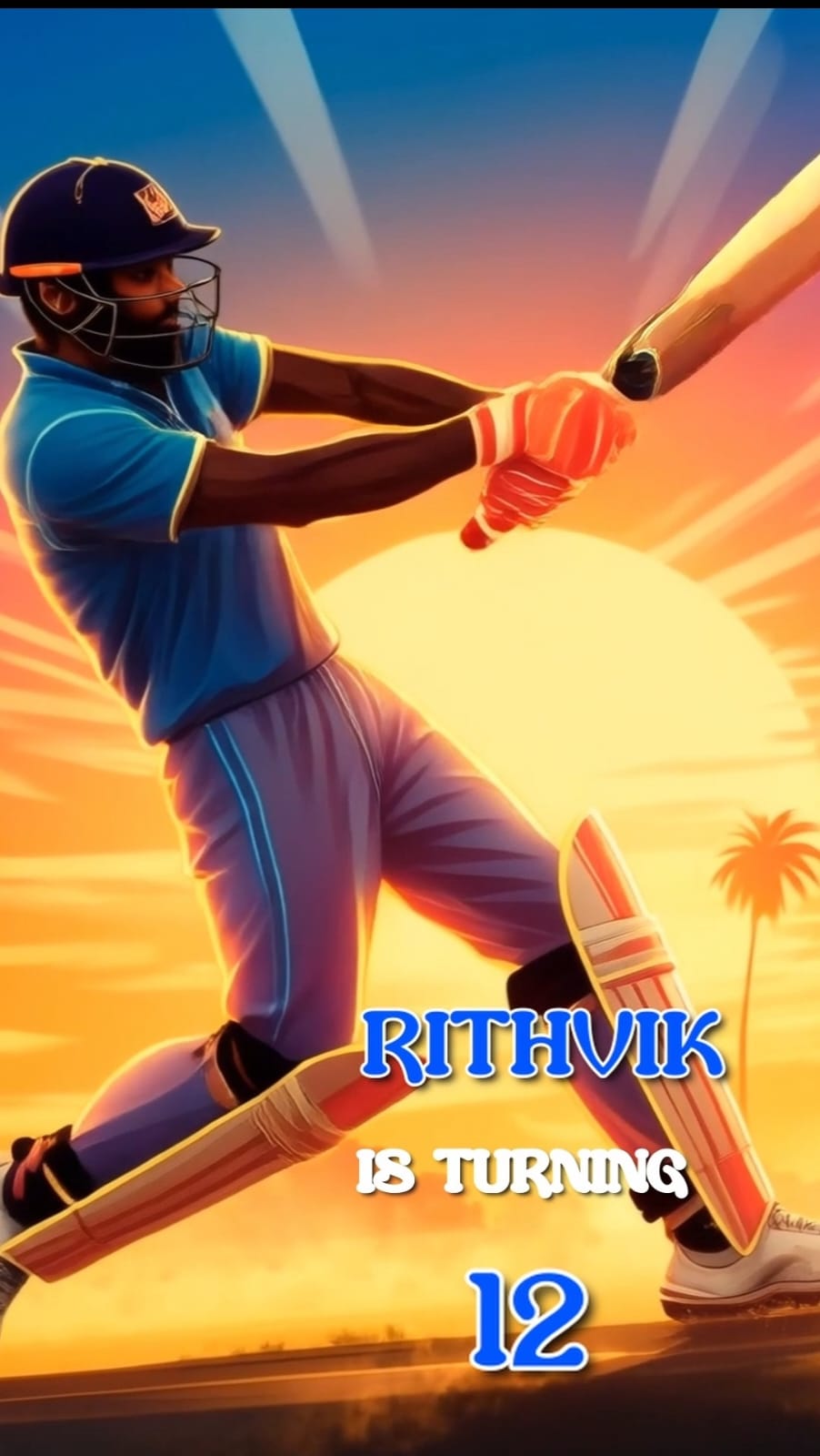 Cricket Theme E-Video Invite