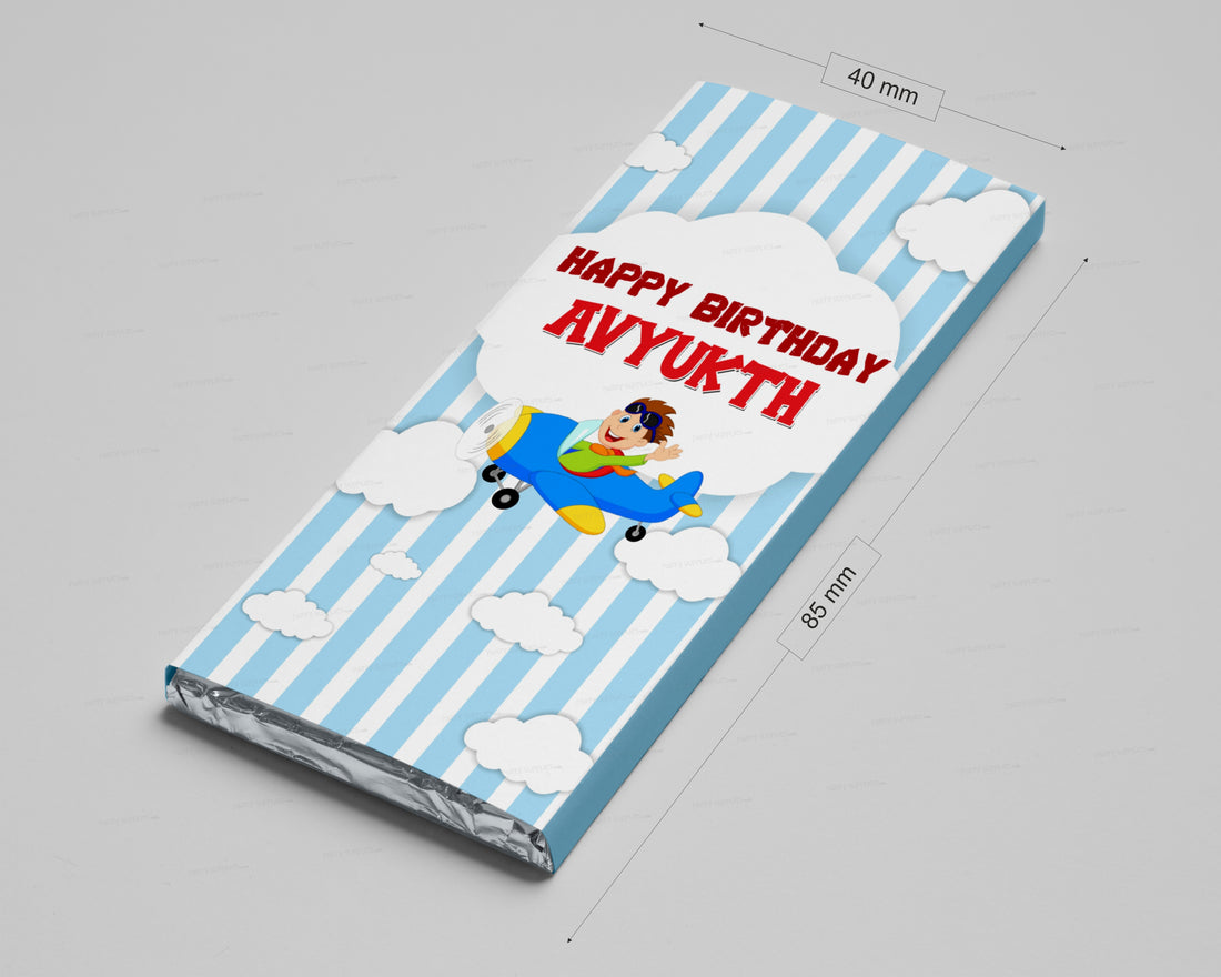 Aeroplane Theme Home Made Chocolate Return Gifts