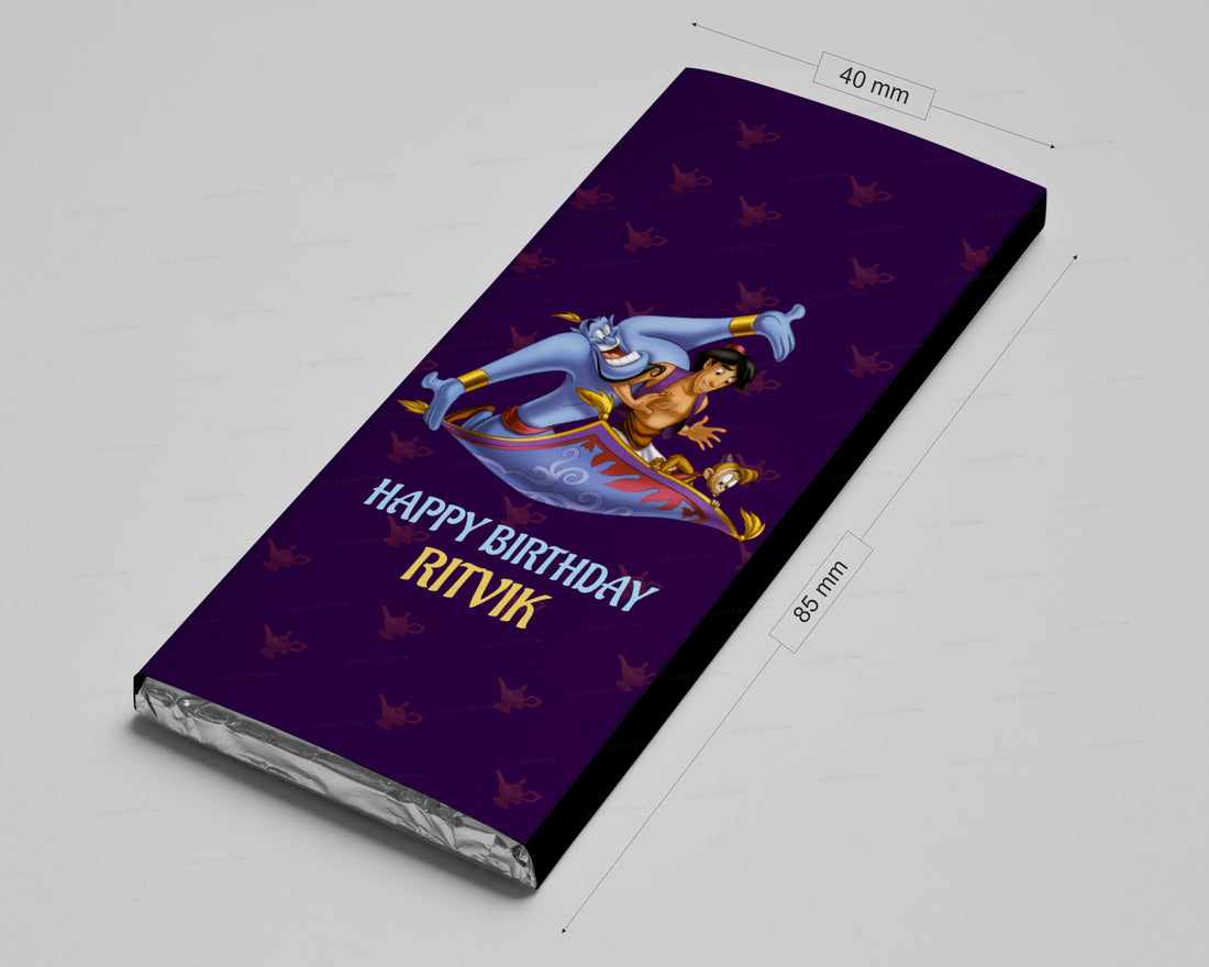 Aladdin Theme Home Made Chocolate Return Gifts