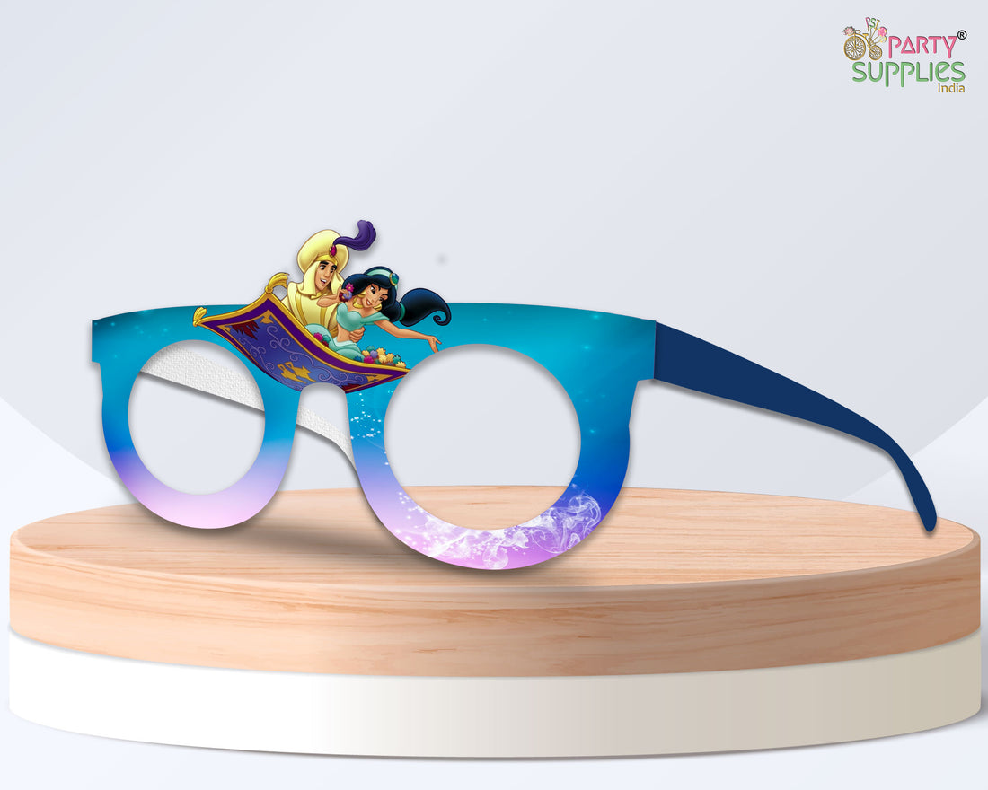 Aladdin Theme Birthday Party Glasses