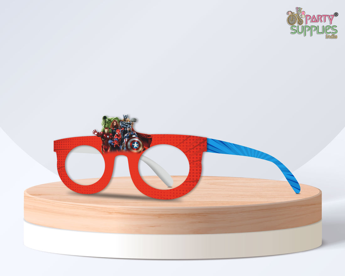 Avengers Theme Birthday Party Glasses